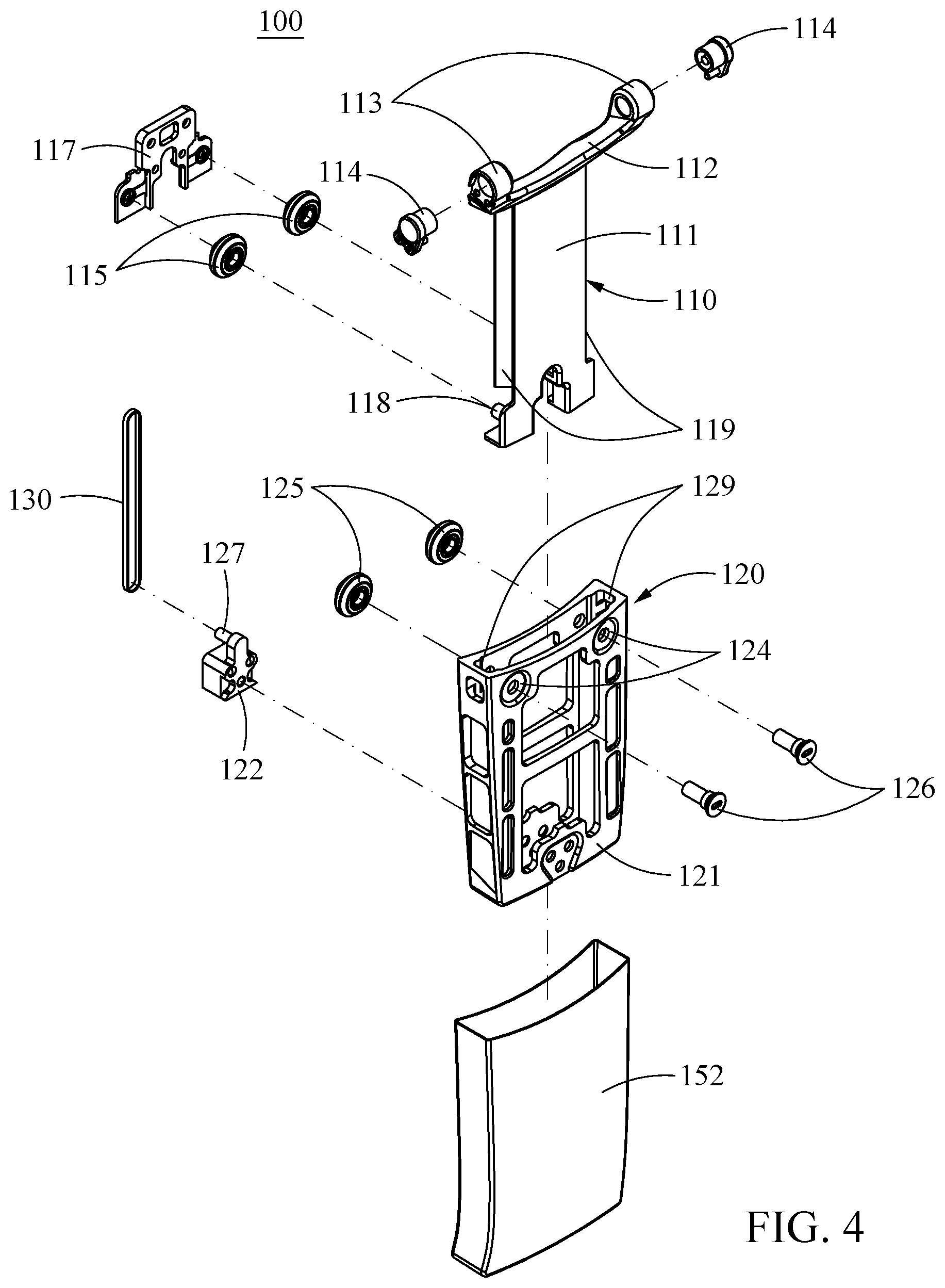 Patent US12097132 Figure 4 – Sliding assembly and motion assistance apparatus including the same