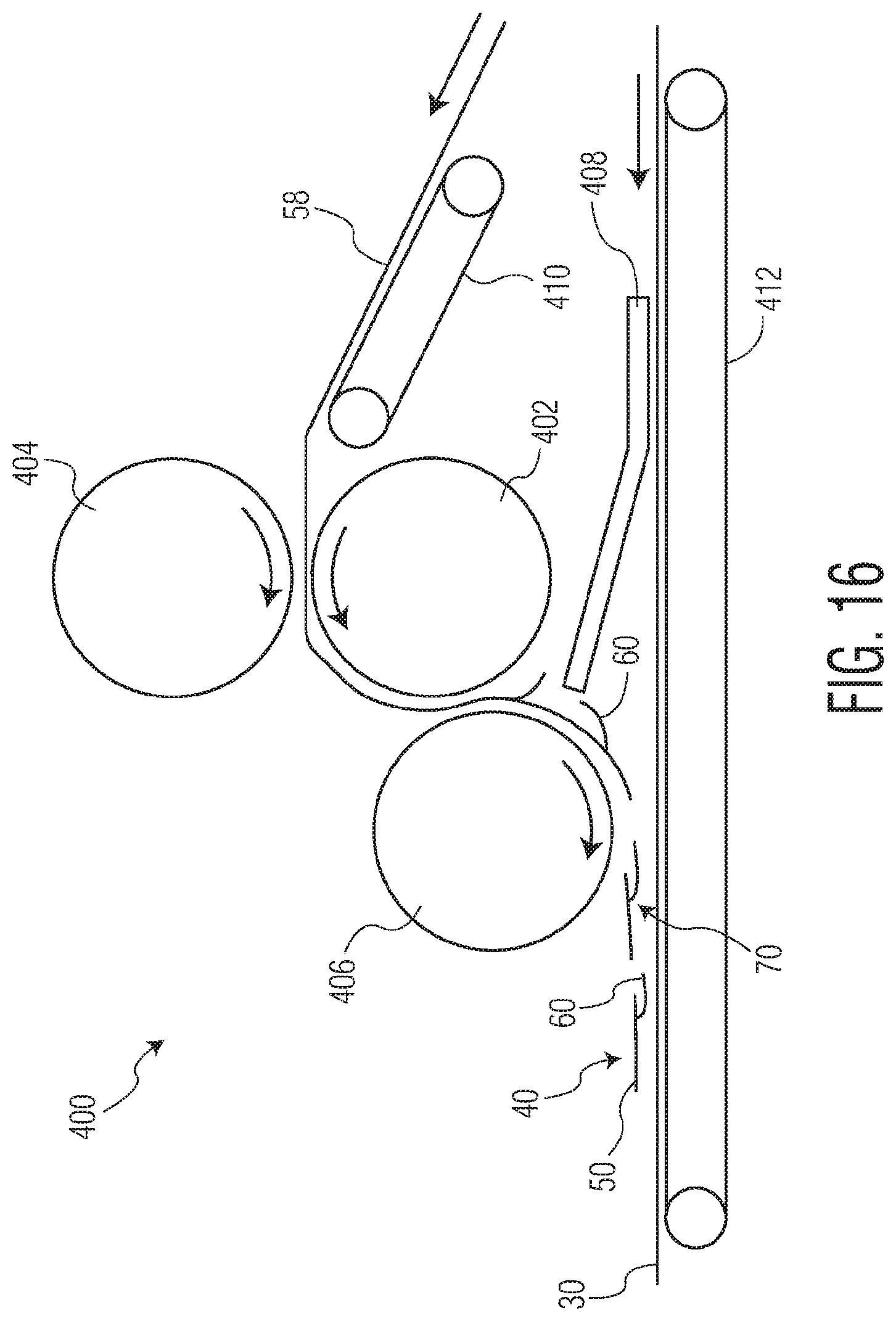 Patent US12097140 Figure 19 – Method of manufacturing an exudate management layer for use in an absorbent article