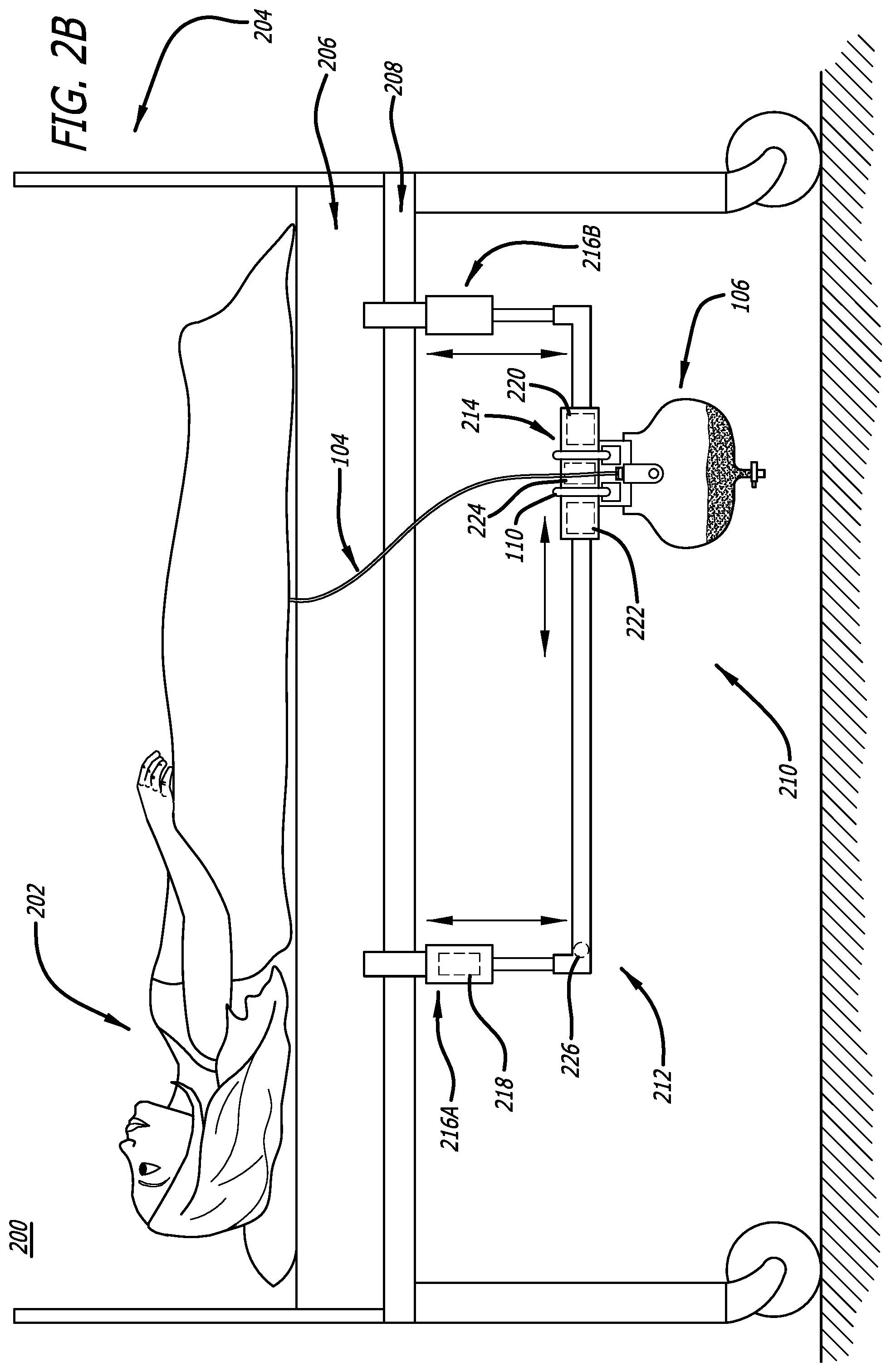 Patent US12097150 Figure 3 – Drainage bag height actuator