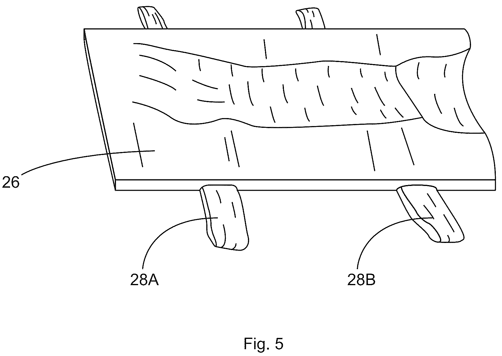 Patent US12097152 Figure 5 – Patient securement system for the surgical Trendelenburg position