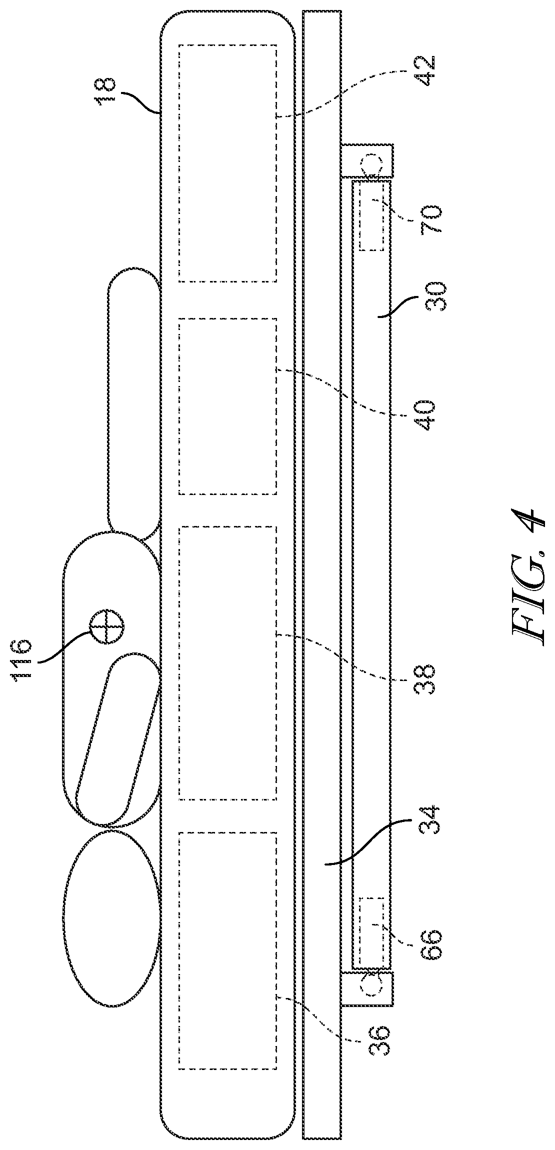 Patent US12097154 Figure 4 – Universal load cell features that characterize patient motion in three dimensions in a hospital bed