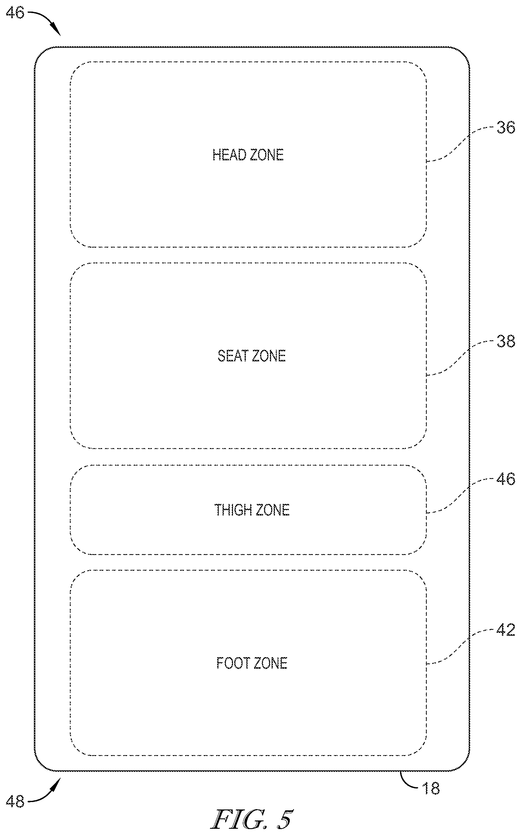 Patent US12097154 Figure 5 – Universal load cell features that characterize patient motion in three dimensions in a hospital bed