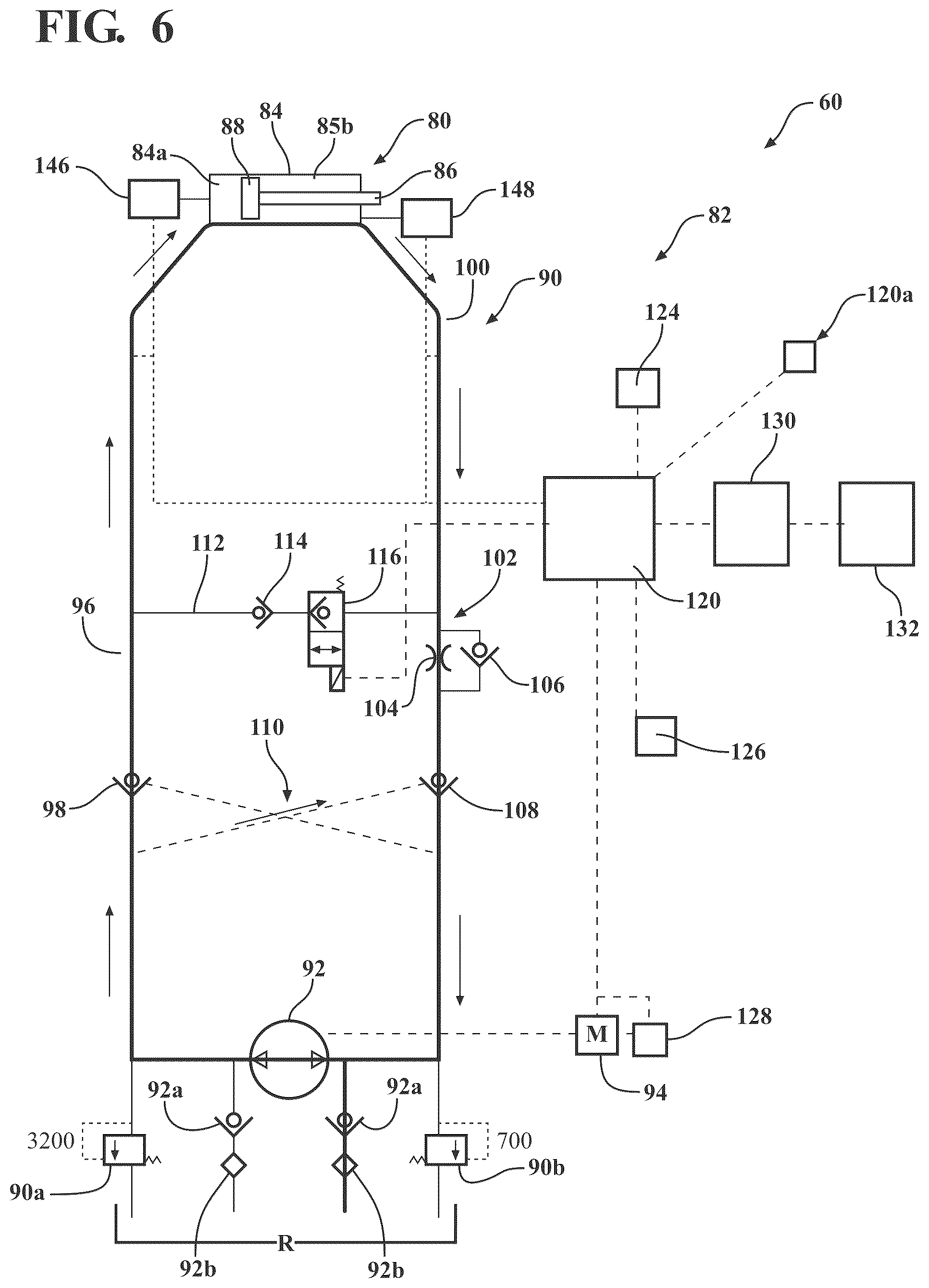 Patent US12097157 Figure 6 – Patient support apparatus with powered unloading dynamic weigh adjustment