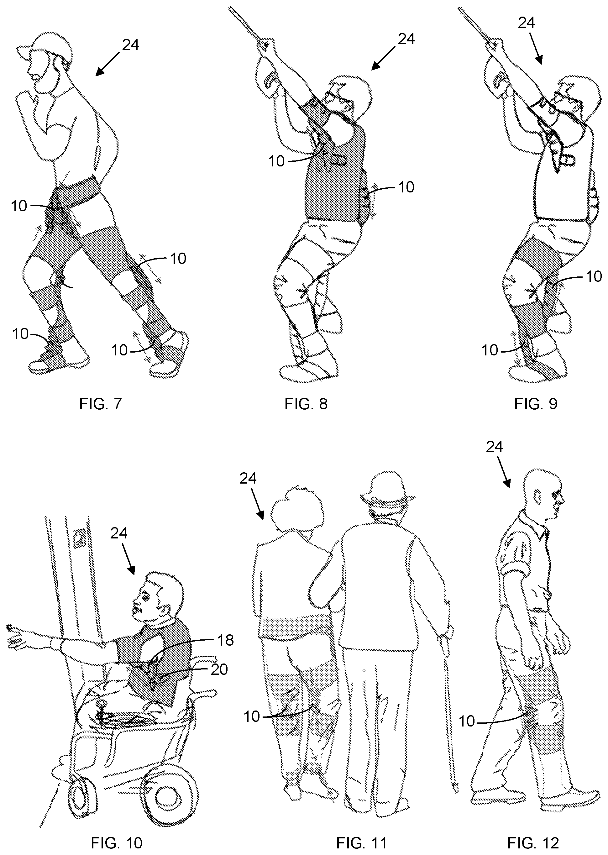 Patent US12097159 Figure 2 – Textile actuators