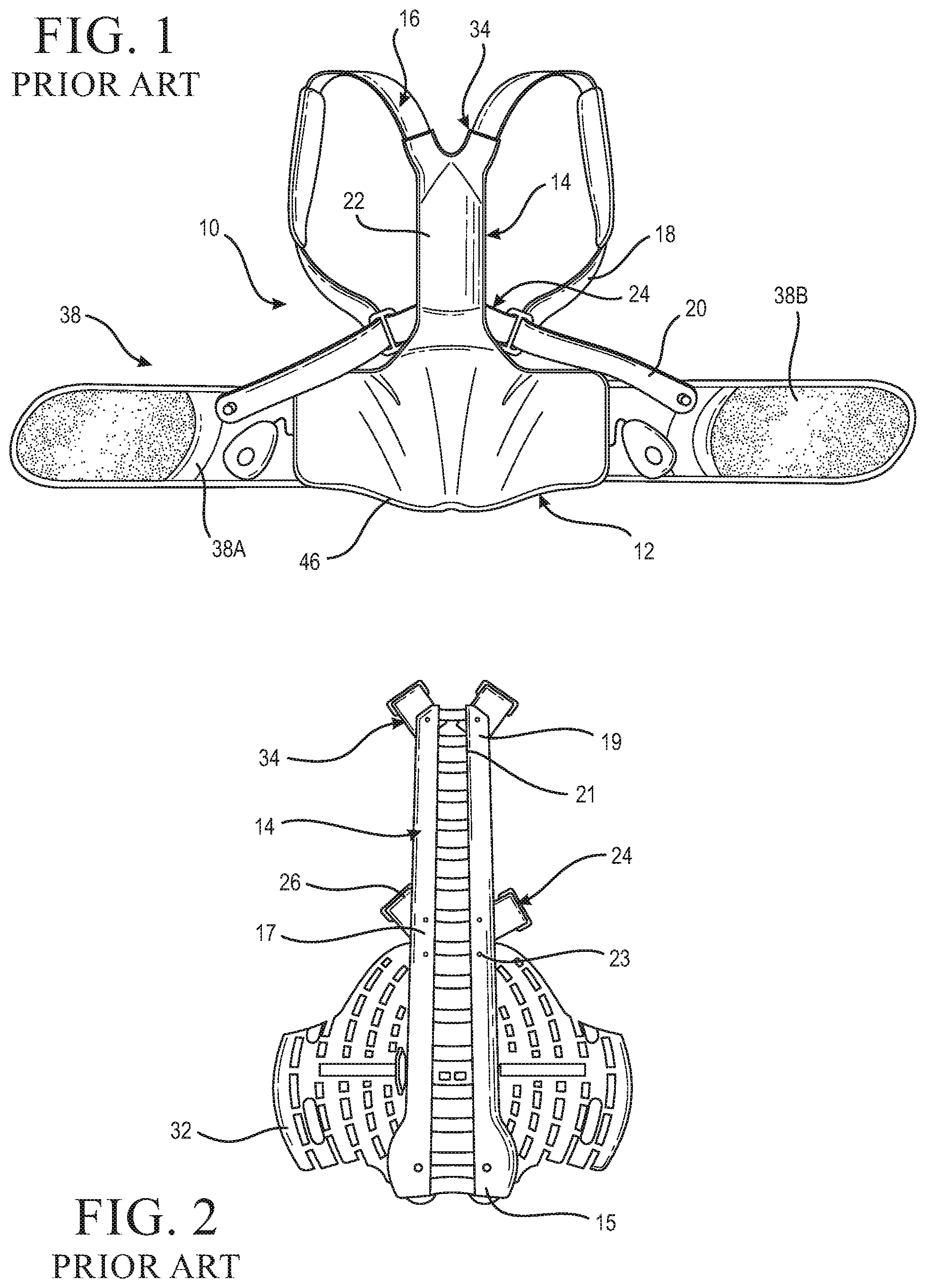 Patent US12097164 Figure 1 – Interface system in an exoskeleton