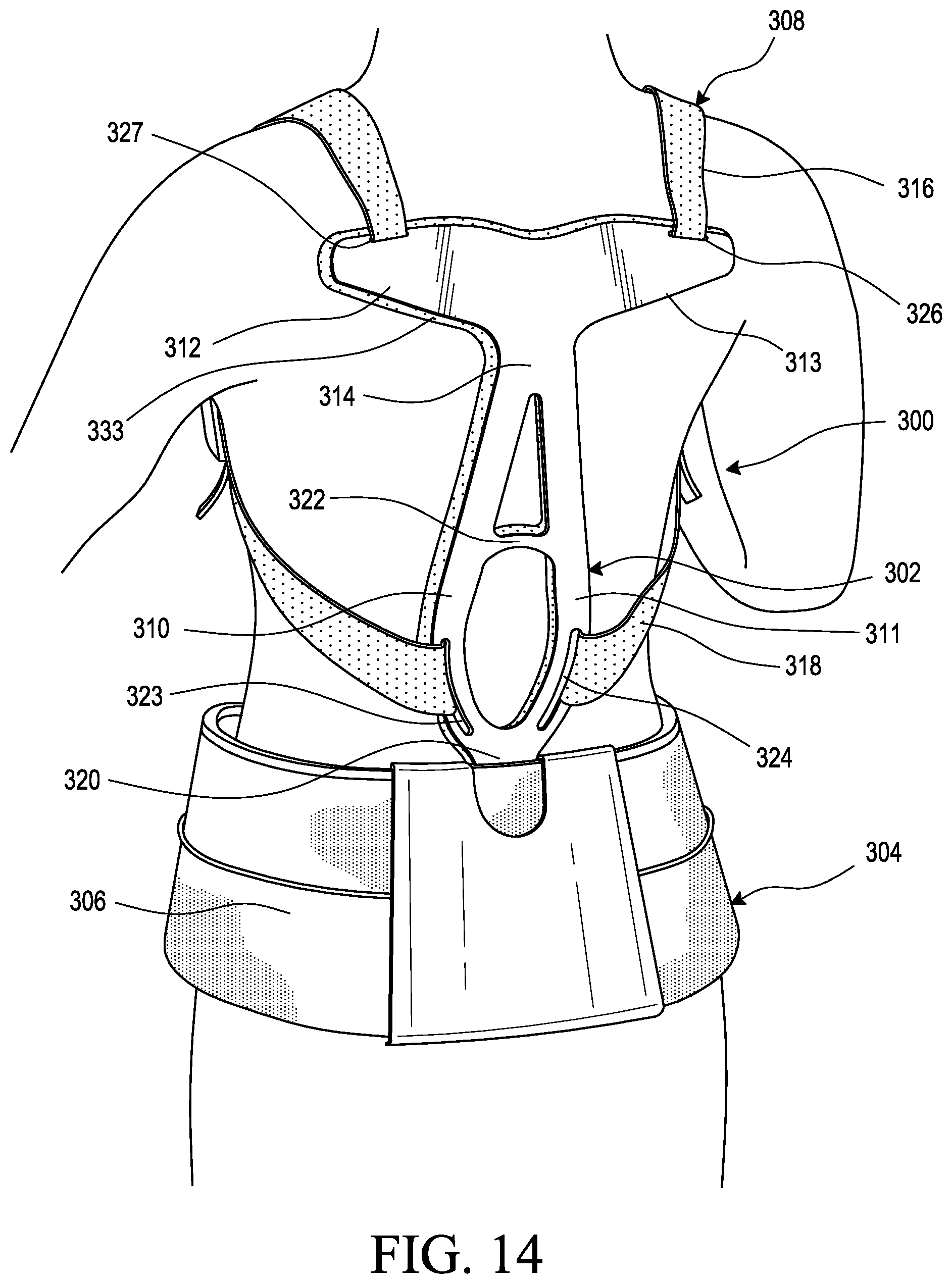 Patent US12097164 Figure 9 – Interface system in an exoskeleton
