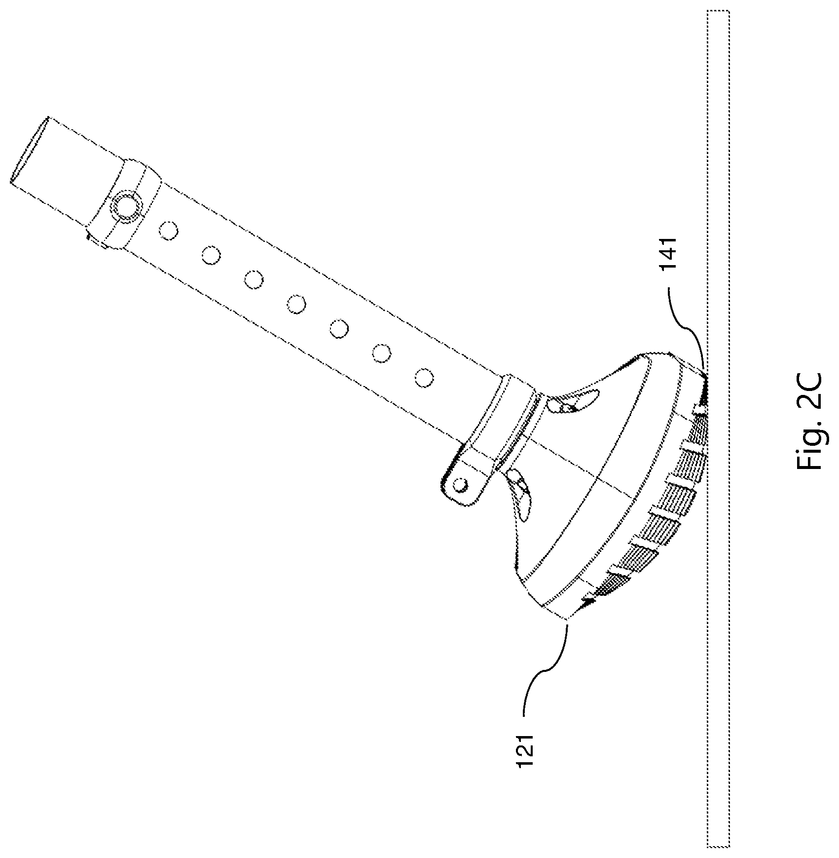 Patent US12097165 Figure 4 – Foot for hands-free crutch