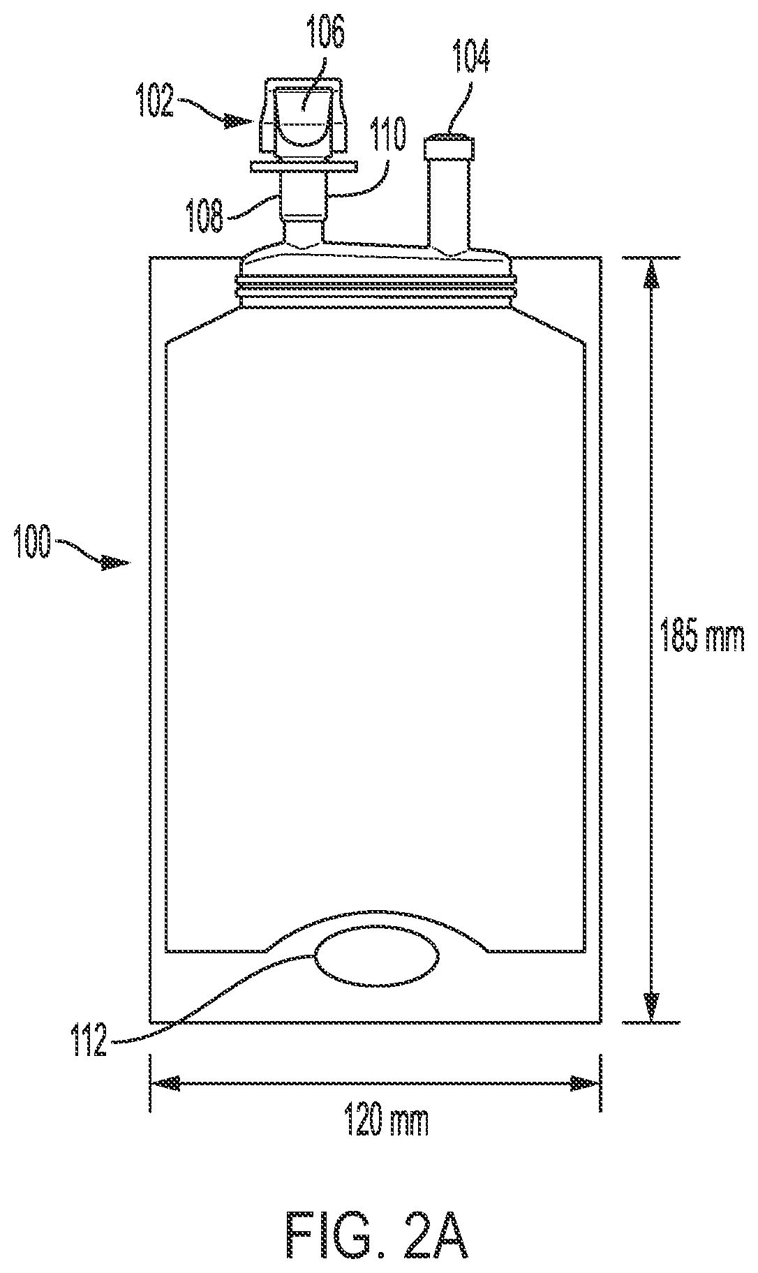 Patent US12097170 Figure 2 – Packaged, sealed container system for stable storage of an oxygen sensitive pharmaceutical formulation