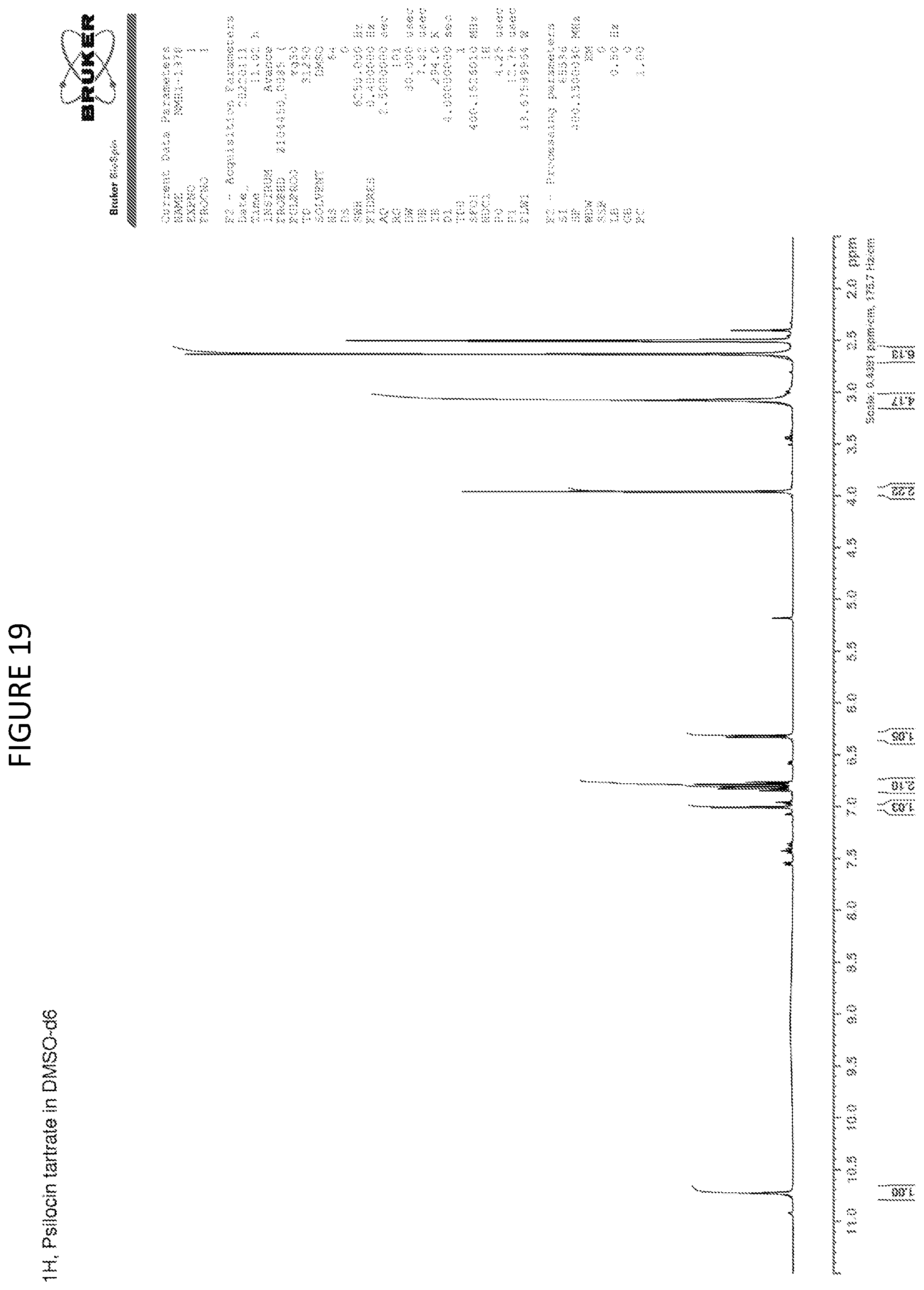 Patent US12097184 Figure 19 – Formulations of psilocin that have enhanced stability