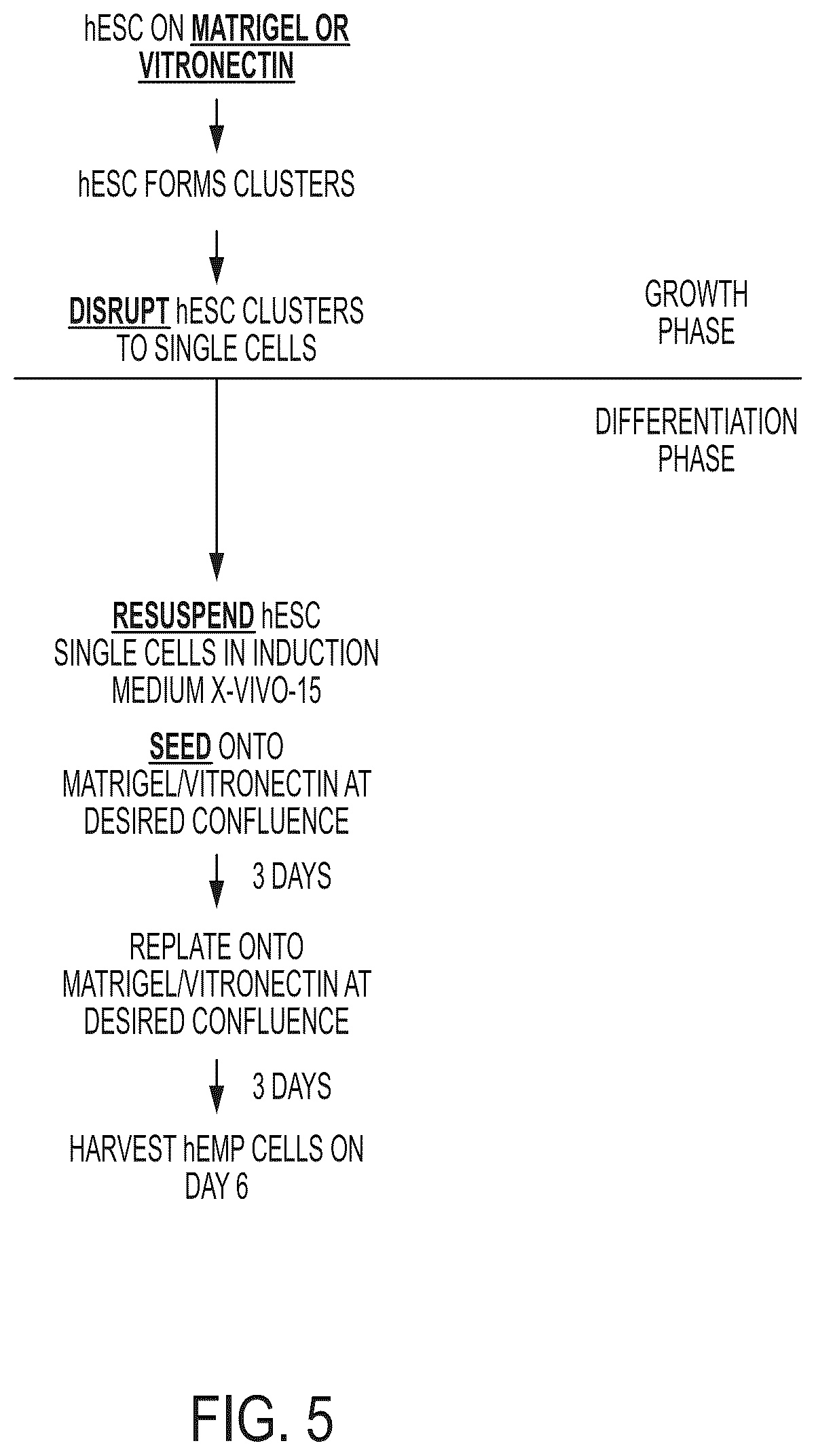 Patent US12097218 Figure 5 – Methods of making and using embryonic mesenchymal progenitor cells