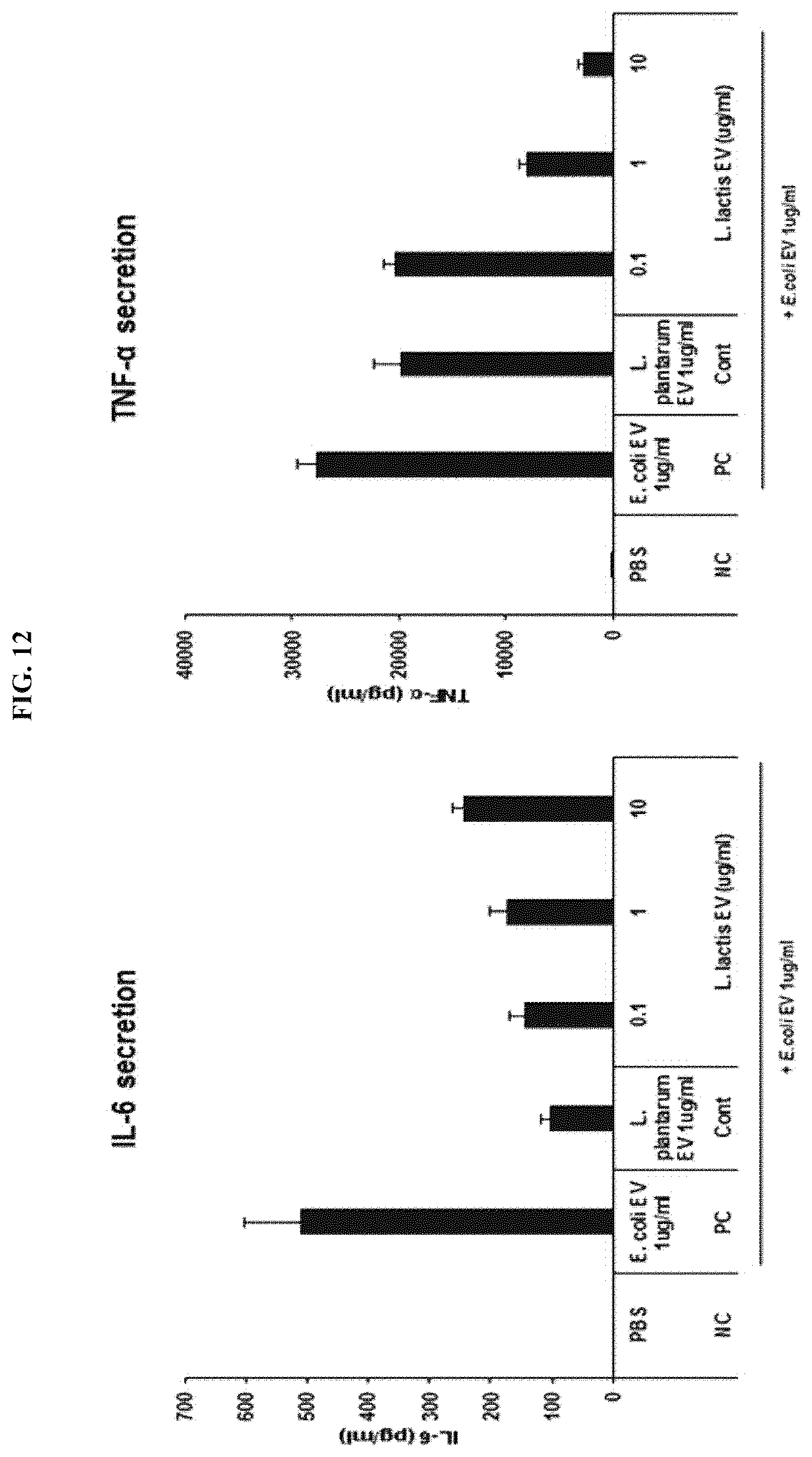 Patent US12097227 Figure 13 – Nanovesicles derived from bacteria of Lactococcus genus and use thereof