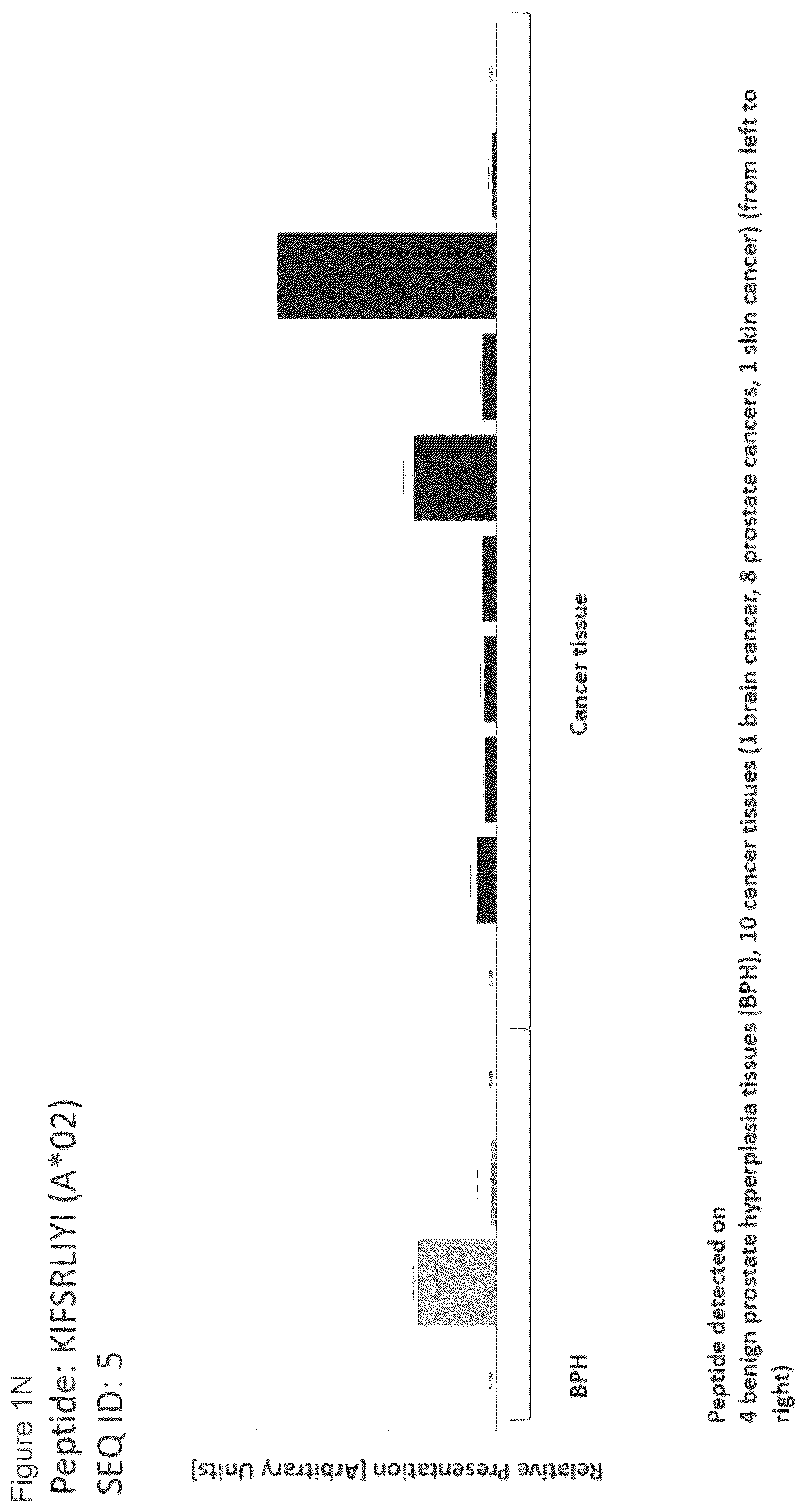 Patent US12097249 Figure 14 – Peptides and combination of peptides for use in immunotherapy against prostate cancer and other cancers
