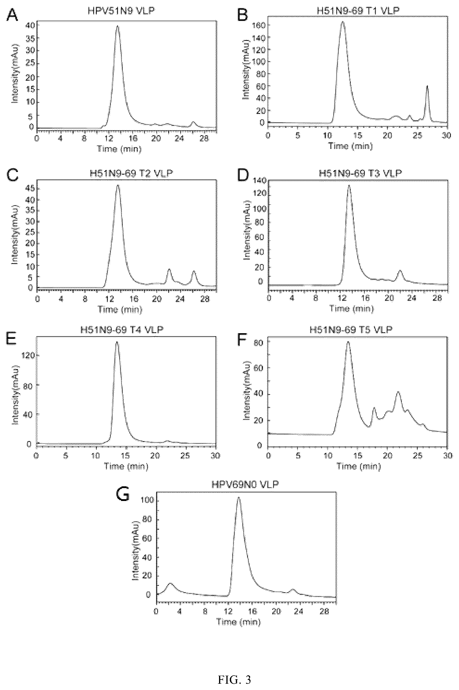 Patent US12097251 Figure 4 – Human papilloma virus type 51 L1 protein mutants