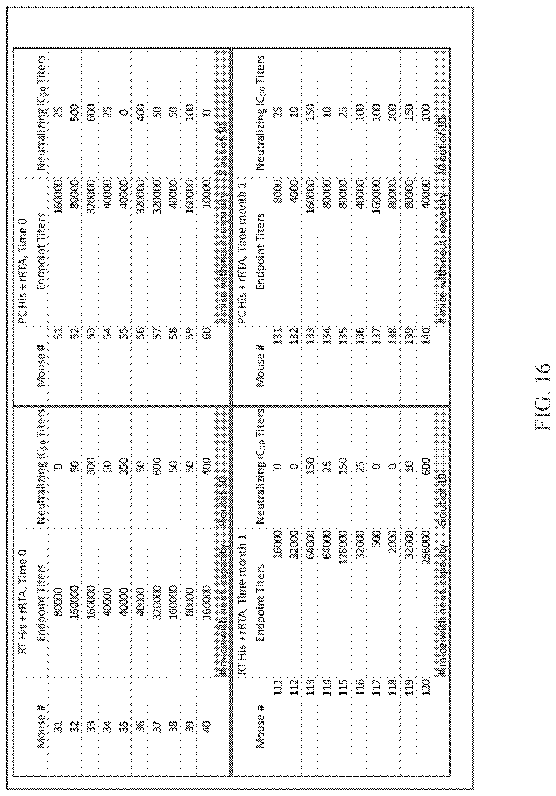 Patent US12097291 Figure 16 – Thermostable vaccine compositions and methods of preparing same