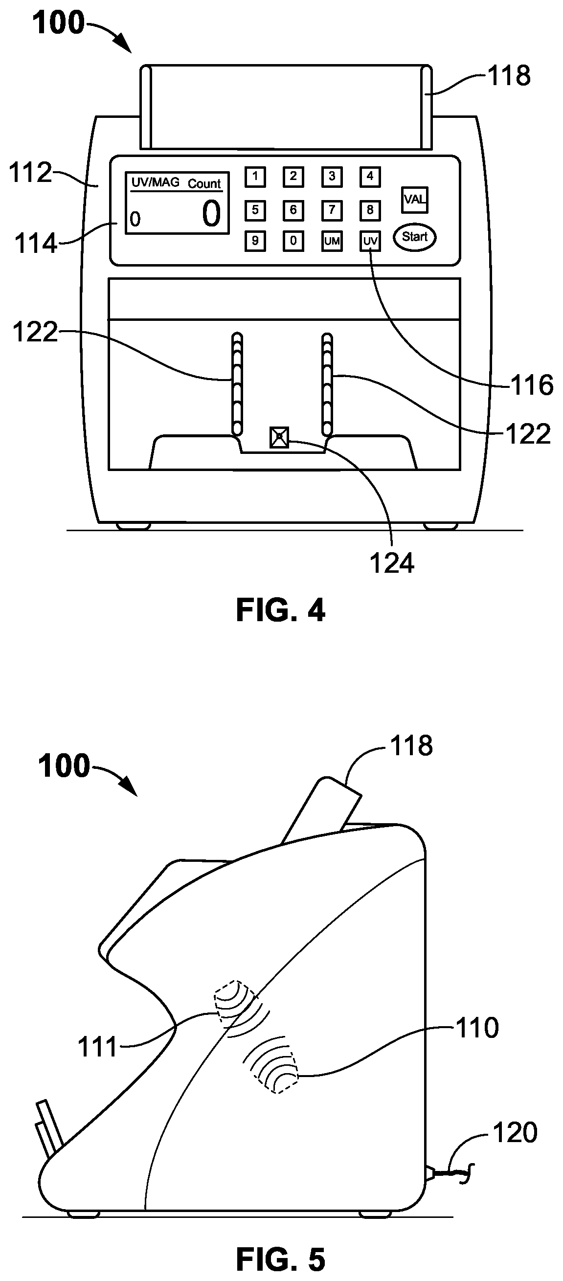 Patent US12097298 Figure 3 – Sterilizing currency counter
