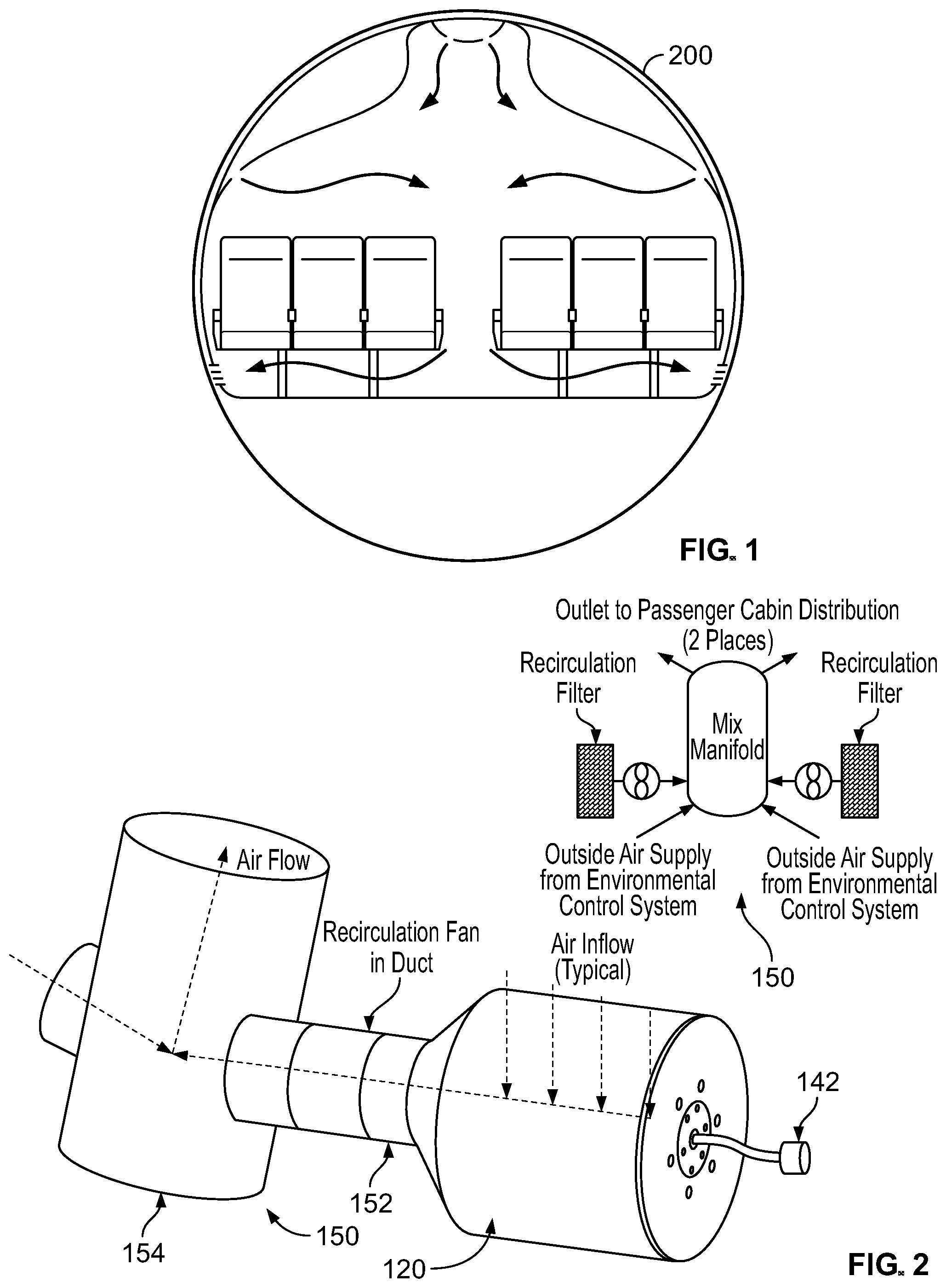Patent US12097310 Figure 1 – Apparatus and method for irradiating air in an air circulation system of a vehicle