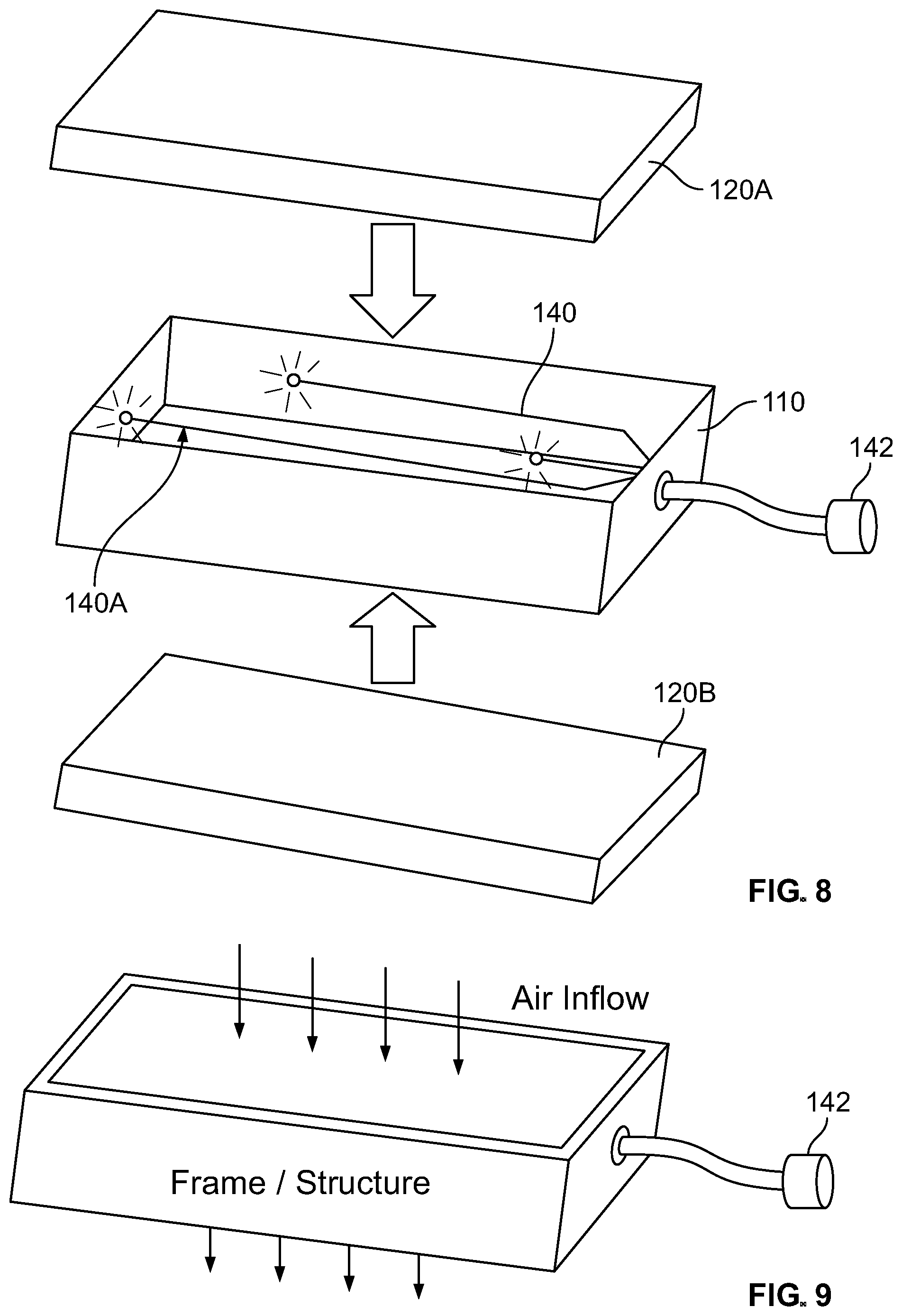 Patent US12097310 Figure 5 – Apparatus and method for irradiating air in an air circulation system of a vehicle