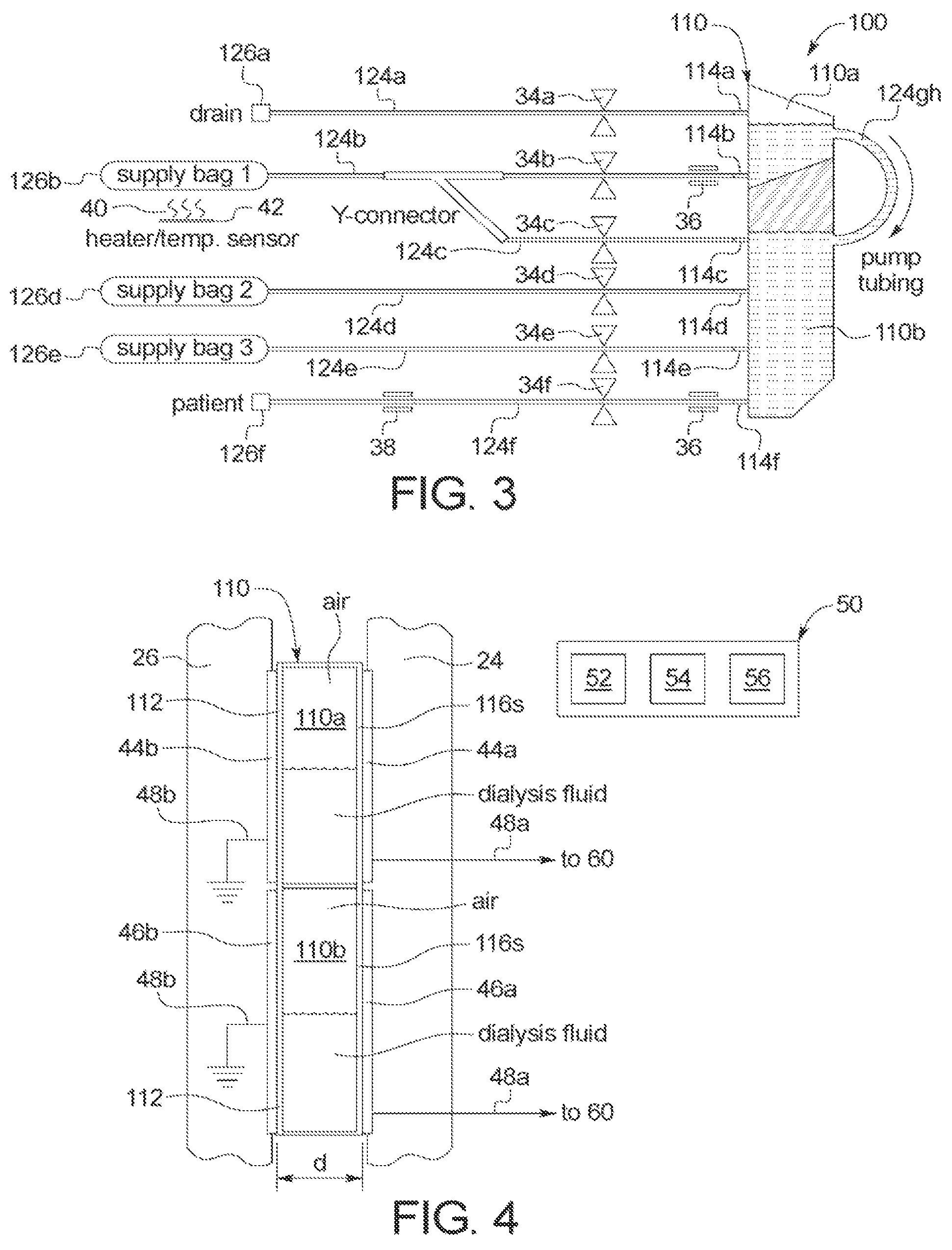 Patent US12097313 Figure 3 – Peritoneal dialysis system including manifold assembly and peristaltic pump