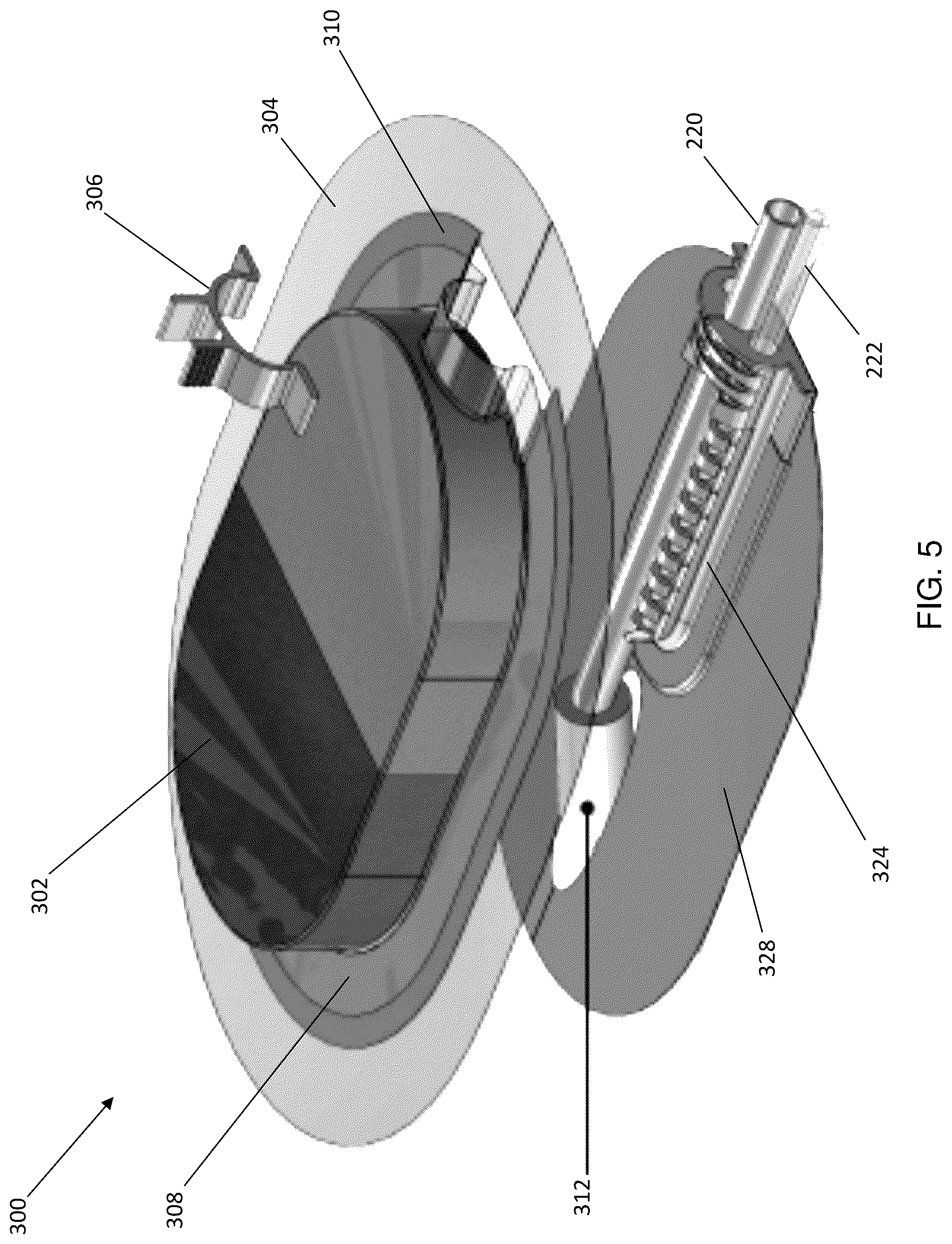 Patent US12097314 Figure 7 – Vacuum assisted skin penetrating appliance with external interface