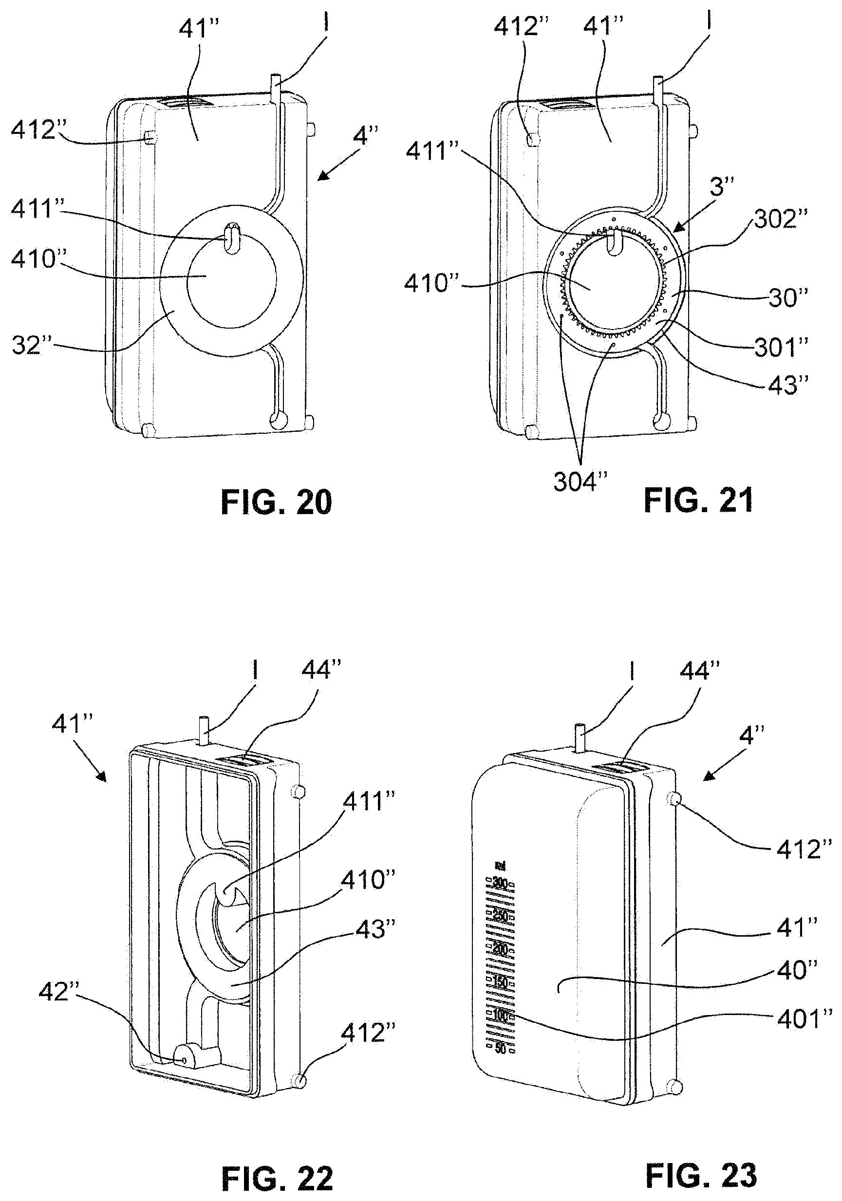 Patent US12097317 Figure 6 – Suctioning and supply device with drive unit and connecting part