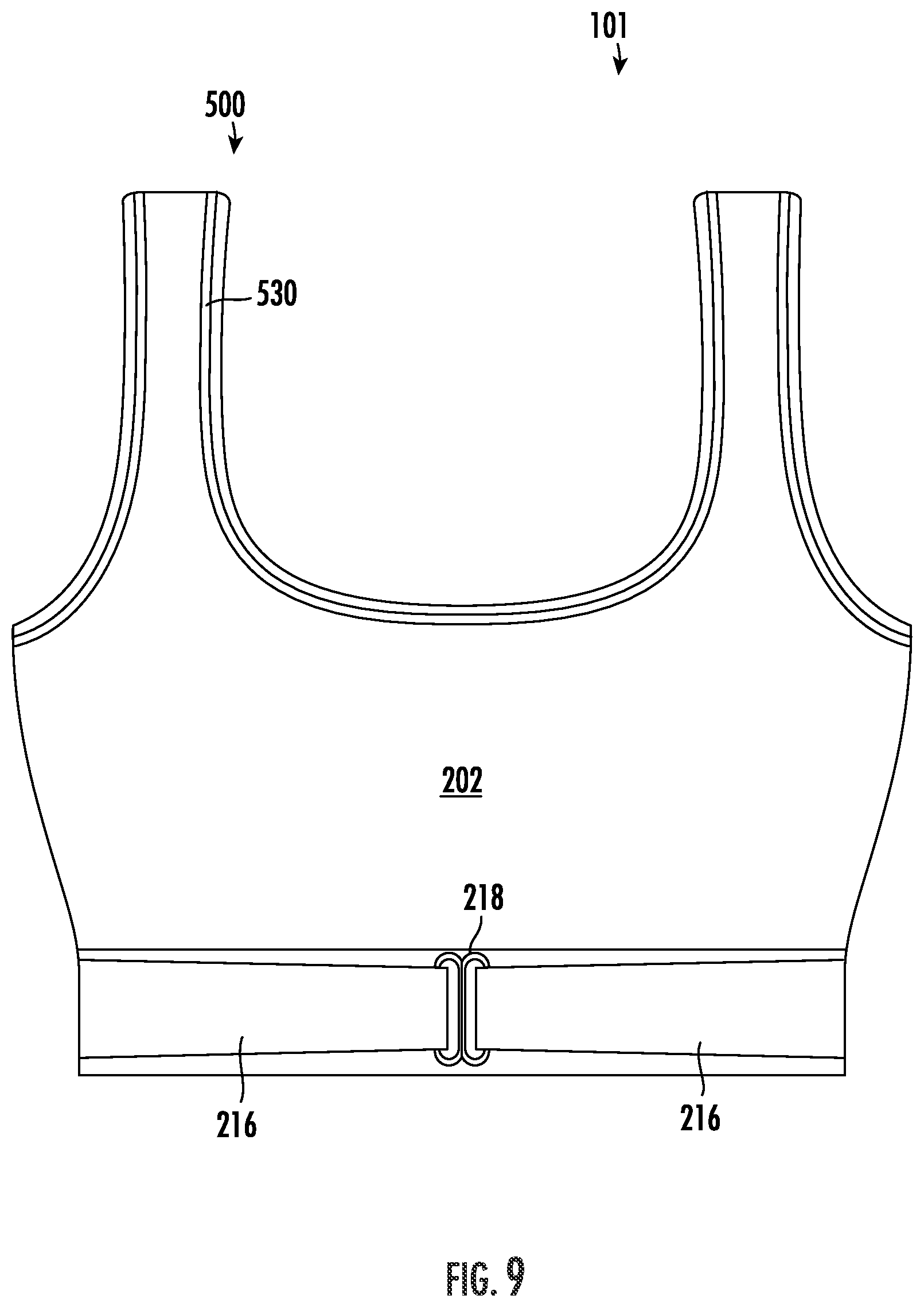 Patent US12097318 Figure 9 – Post operation mastectomy bra