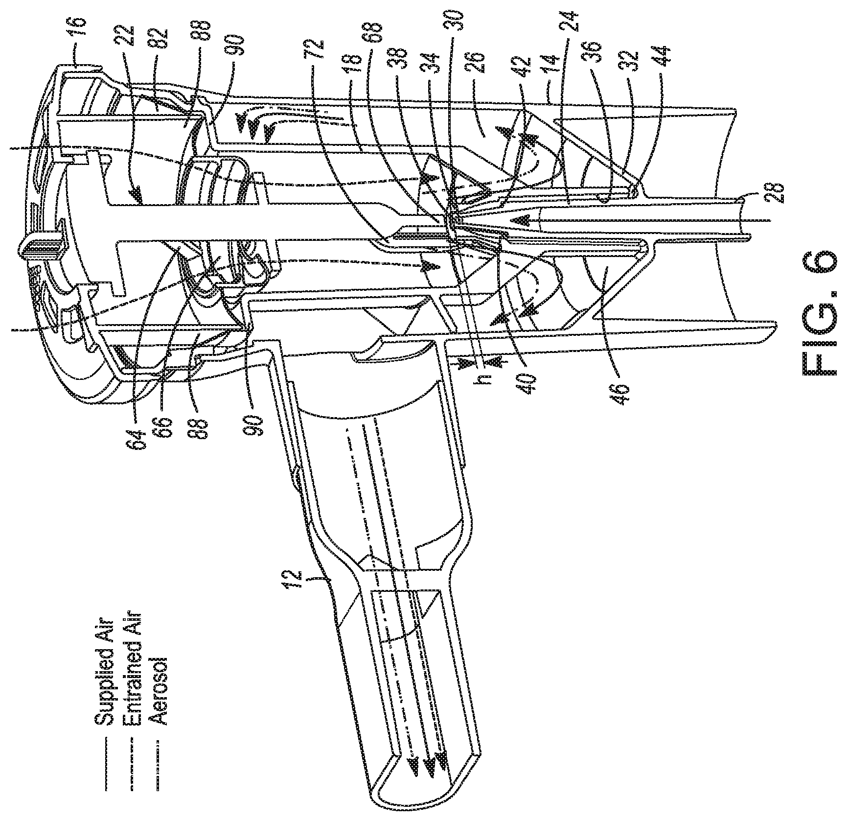 Patent US12097320 Figure 6 – Nebulizer apparatus and method