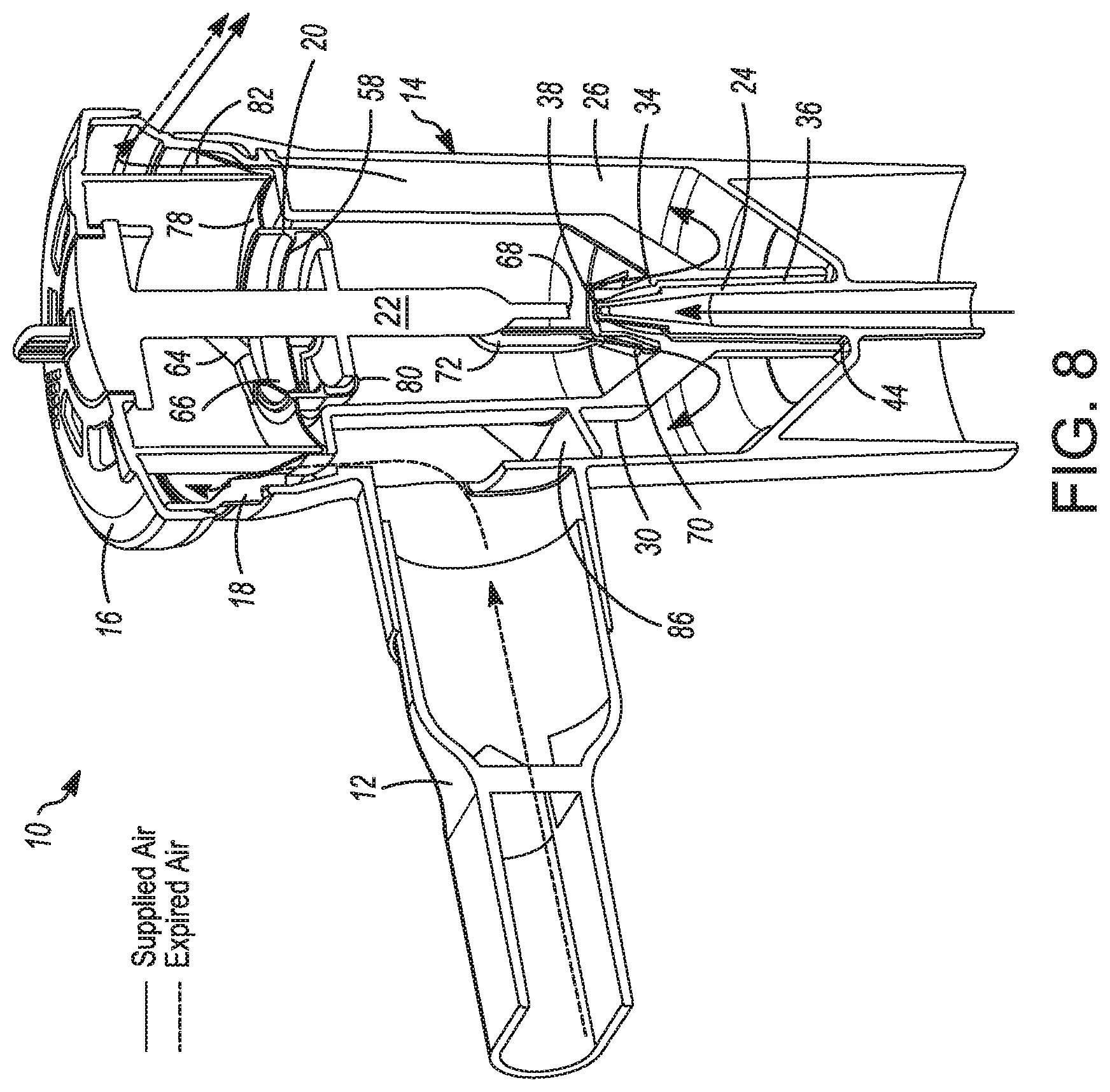 Patent US12097320 Figure 8 – Nebulizer apparatus and method