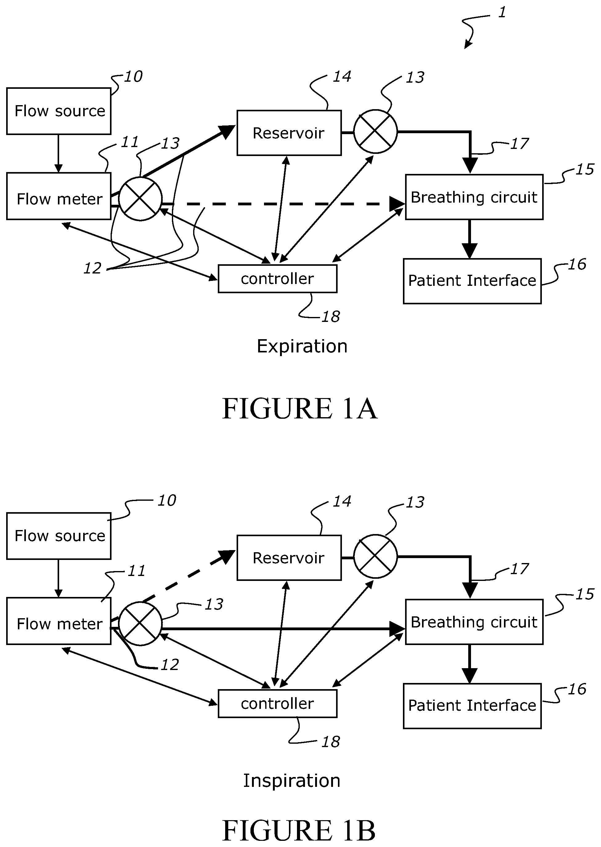 Patent US12097324 — Apparatus for controlling gas delivery to a patient — Figure 1