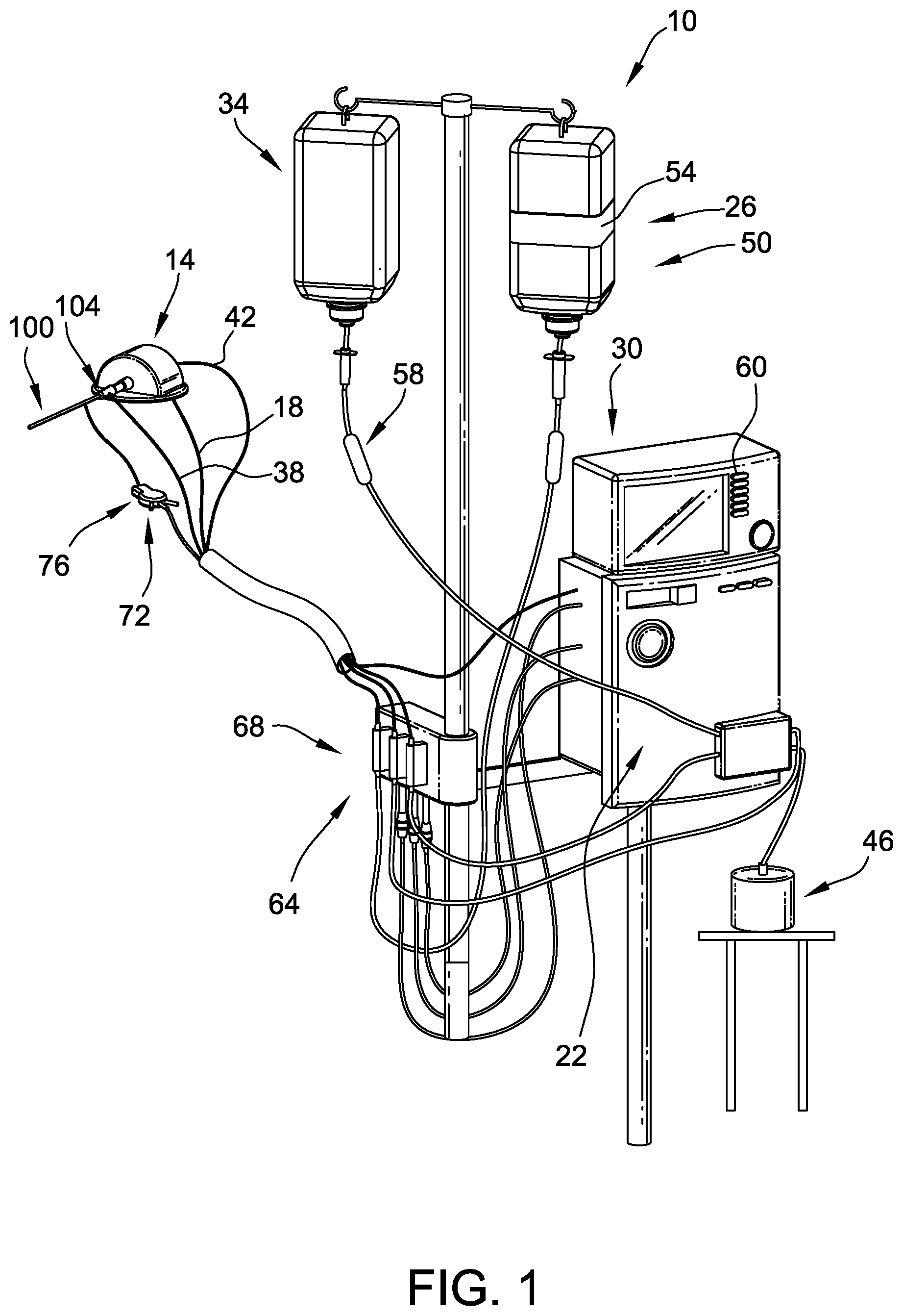 Patent US12097333 Figure 1 – Catheter pump with separable flared cannula and impeller