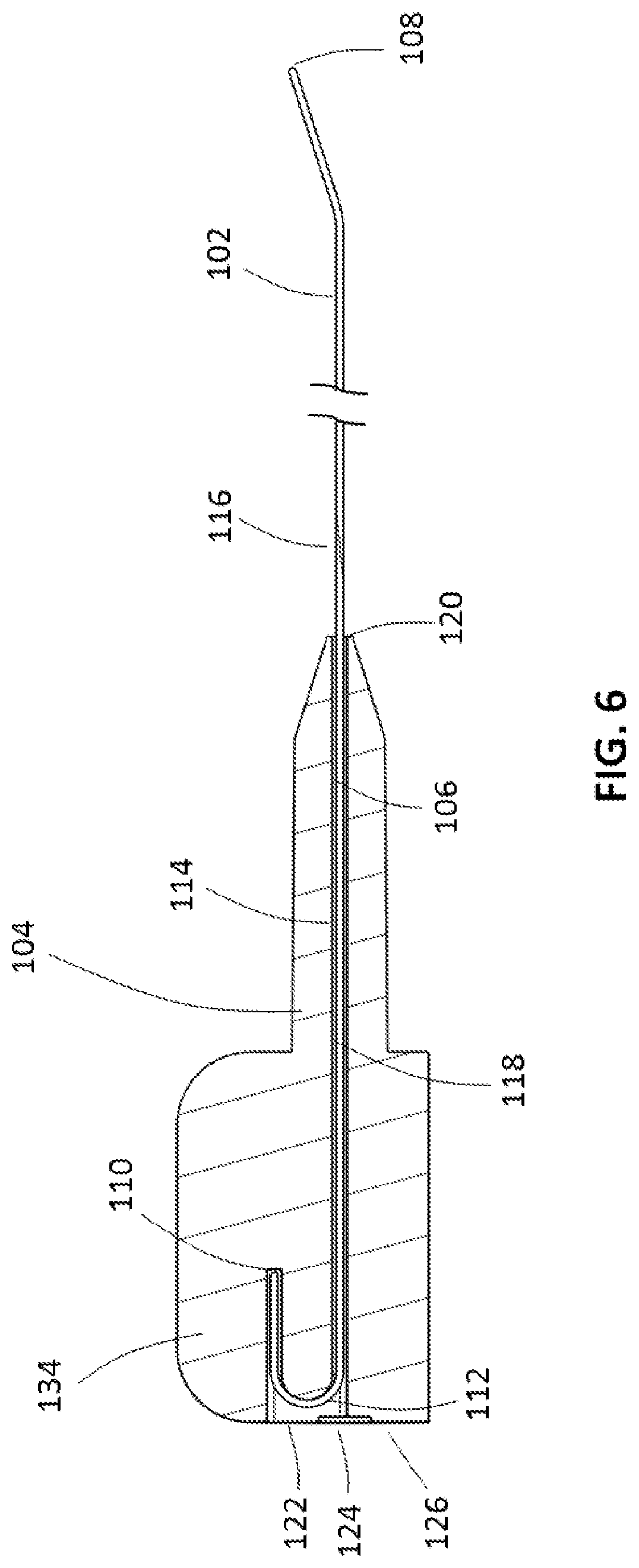Patent US12097335 Figure 6 – Custom length stylet