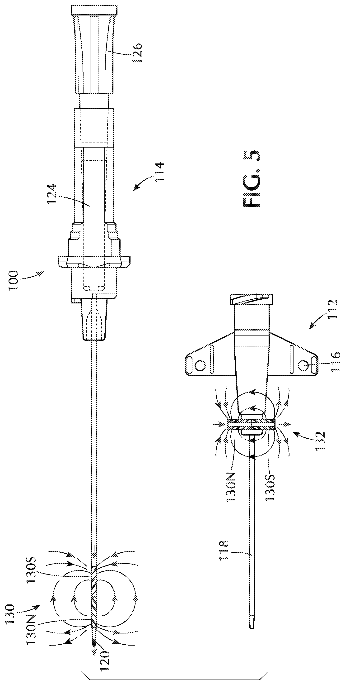 Patent US12097336 Figure 5 – Medical devices, systems and methods utilizing permanent magnet and magnetizable feature