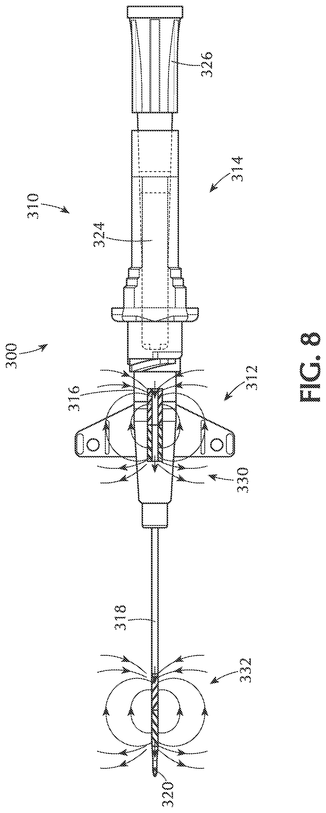 Patent US12097336 Figure 9 – Medical devices, systems and methods utilizing permanent magnet and magnetizable feature