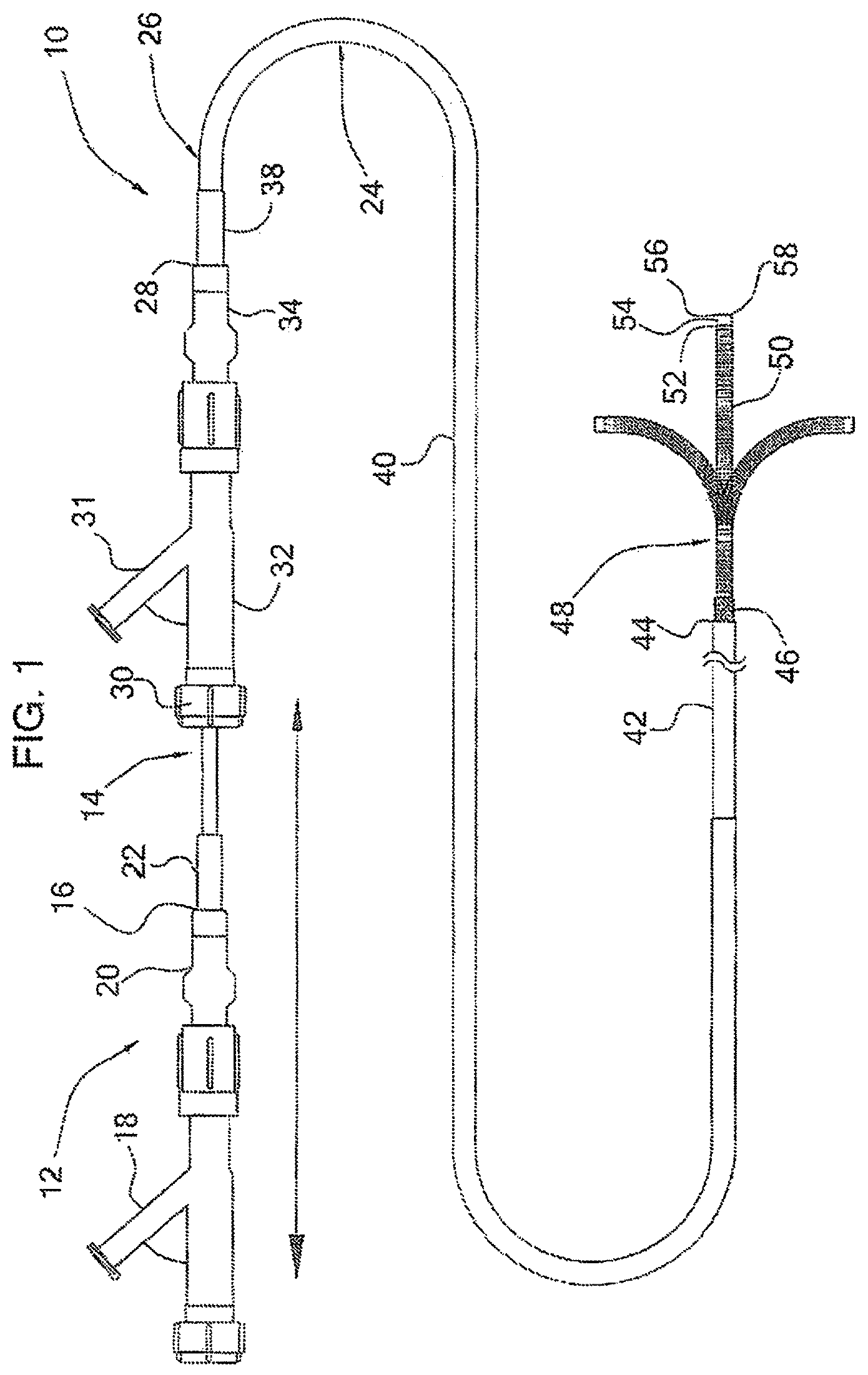 Patent US12097338 Figure 1 – Coaxial bi-directional catheter