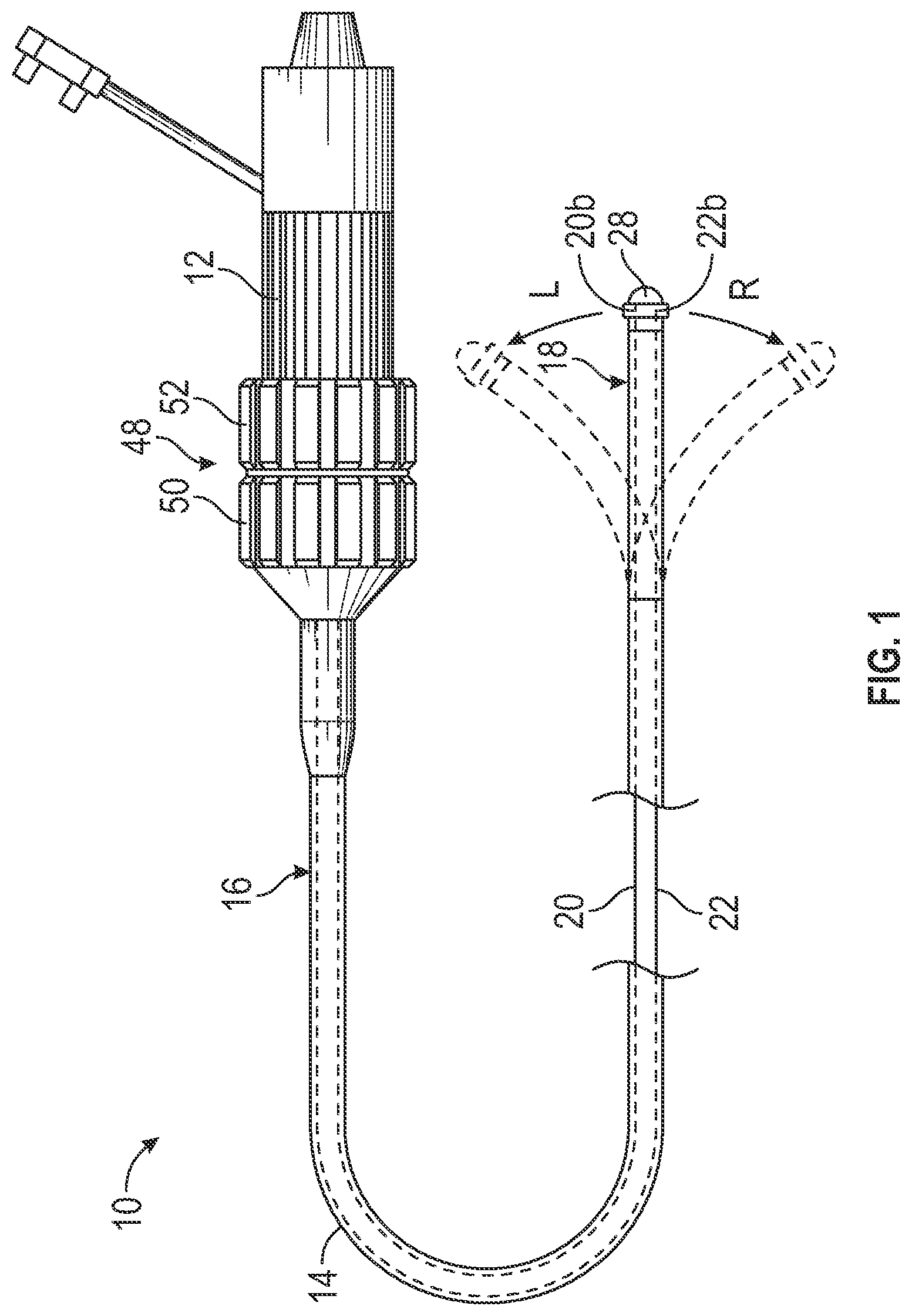 Patent US12097340 Figure 1 – Steerable catheter