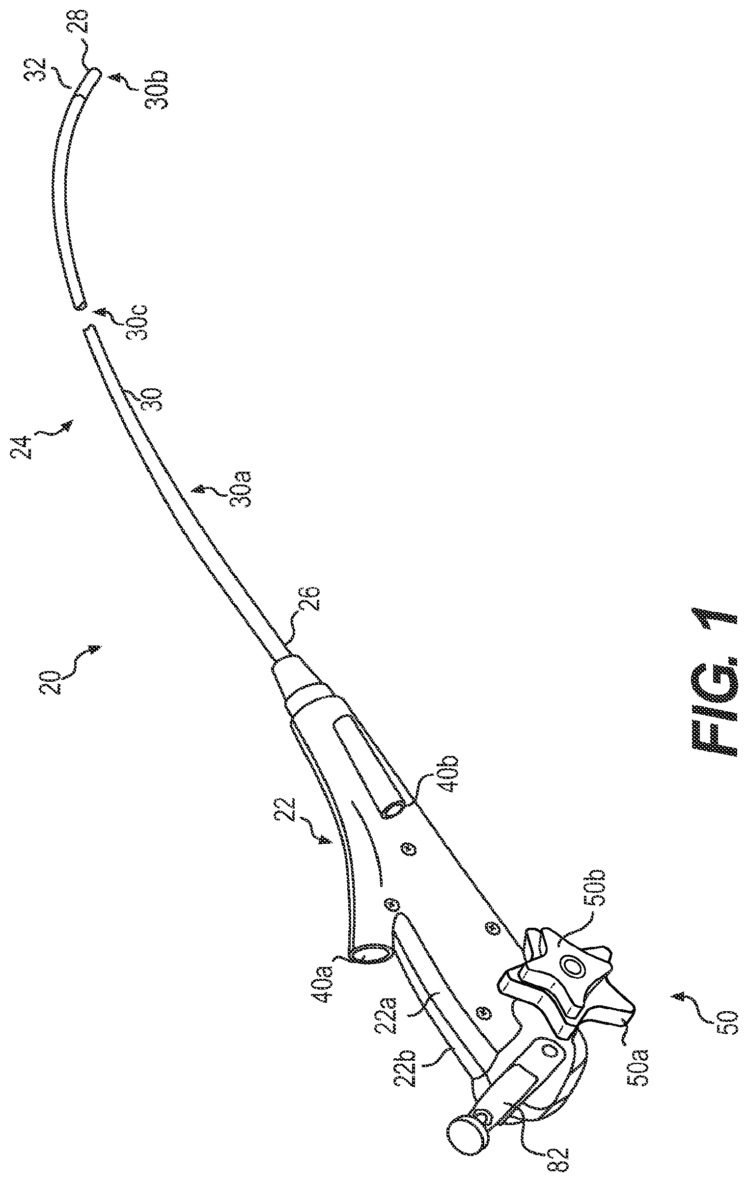Patent US12097341 Figure 1 – Steerable catheter with brake assembly
