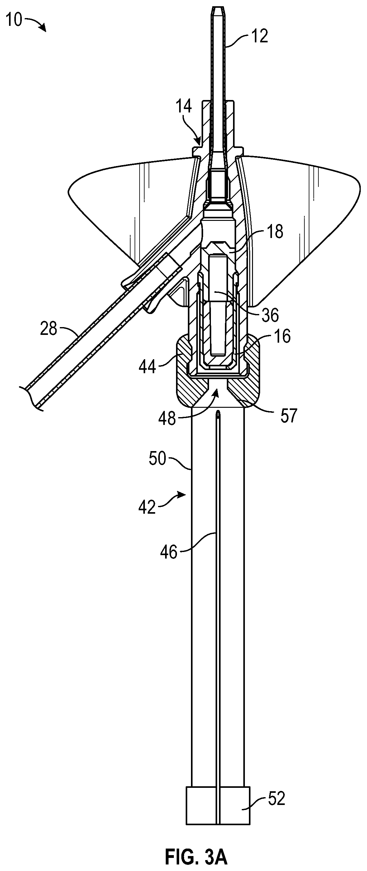 Patent US12097343 Figure 5 – Systems and methods to improve instrument guidance within an intravenous catheter assembly