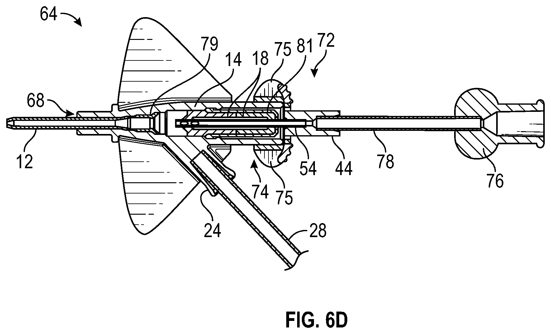 Patent US12097343 Figure 14 – Systems and methods to improve instrument guidance within an intravenous catheter assembly