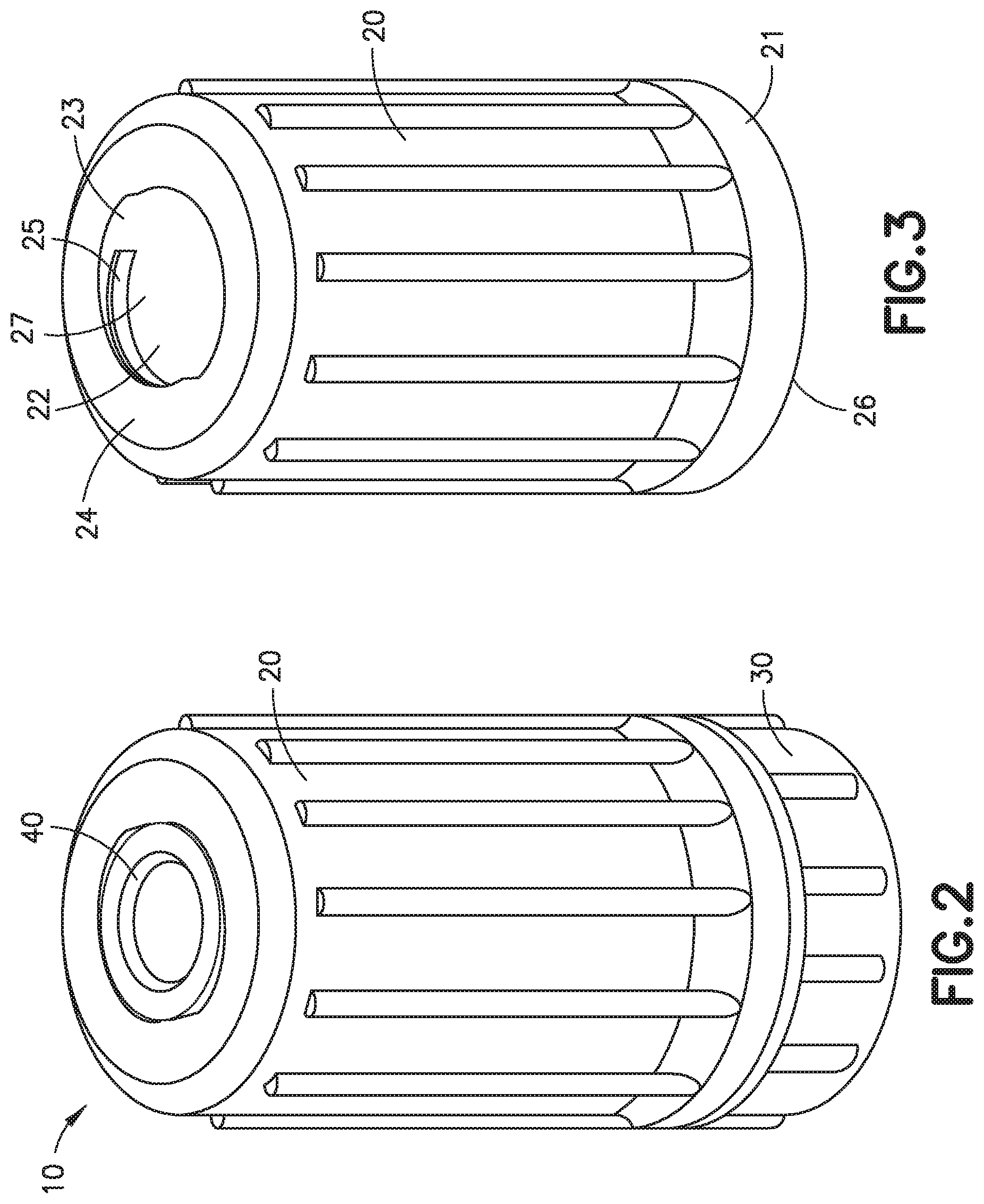 Patent US12097350 Figure 2 – Rotary activated universal connector cap