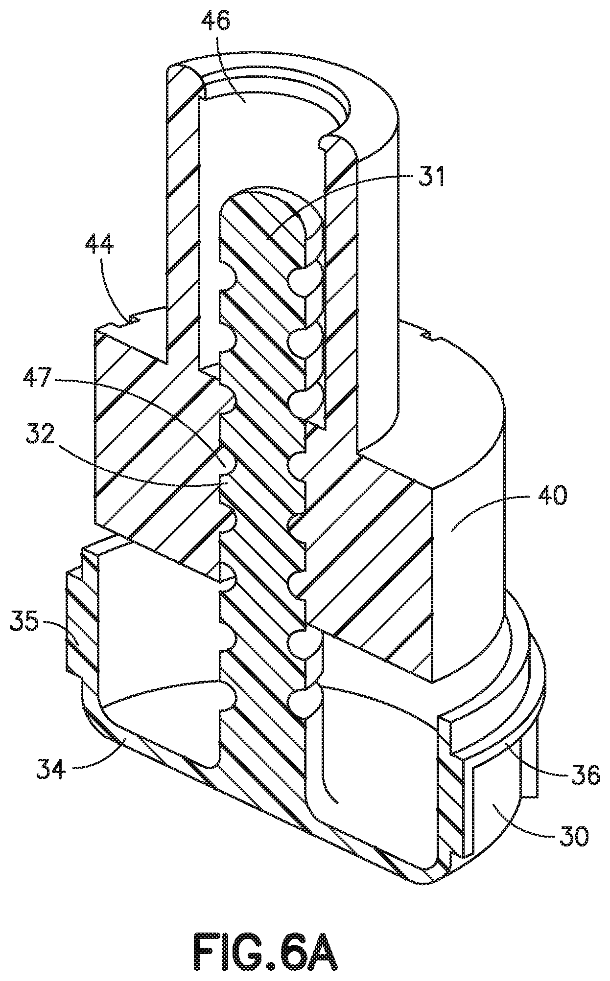 Patent US12097350 Figure 4 – Rotary activated universal connector cap