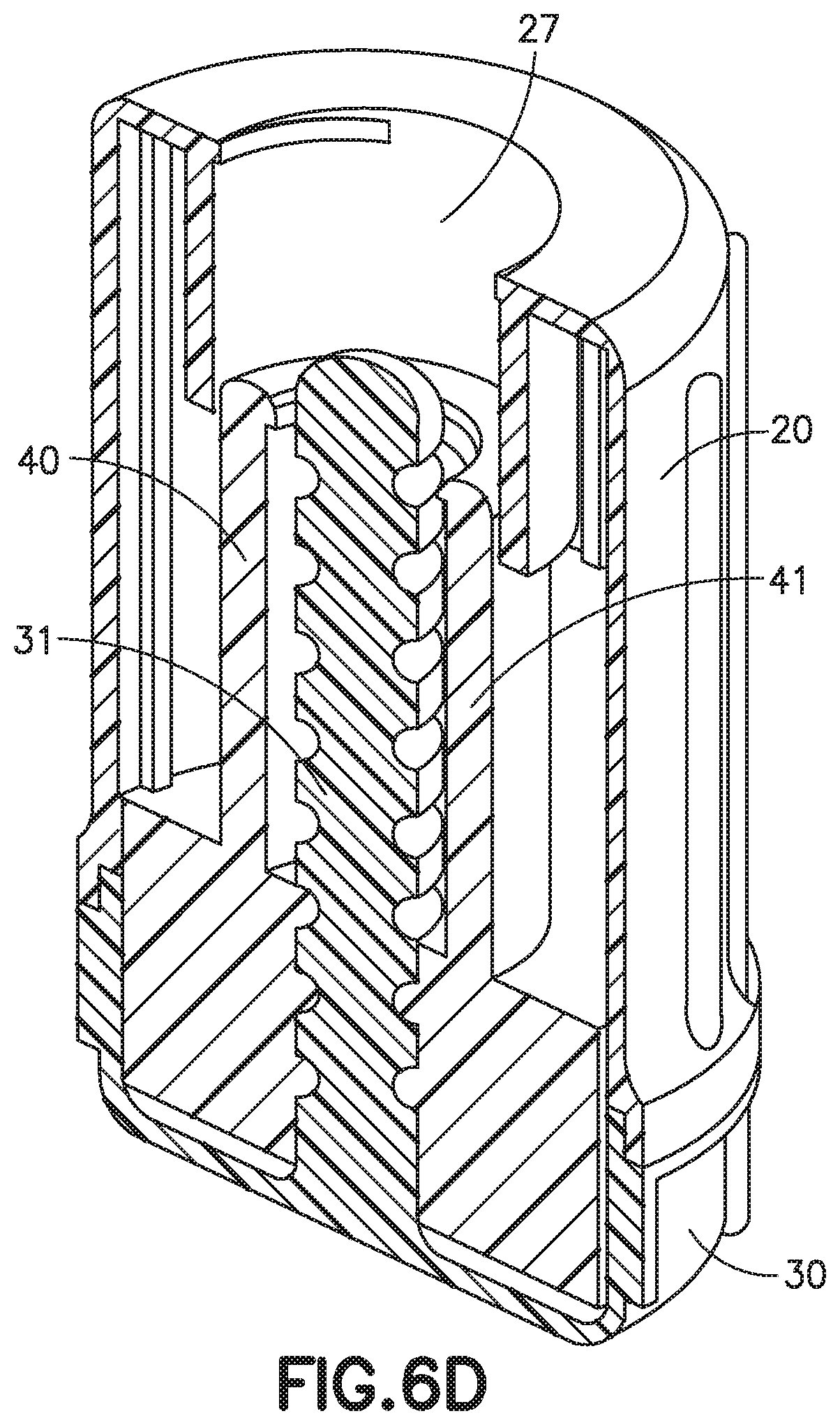 Patent US12097350 Figure 7 – Rotary activated universal connector cap