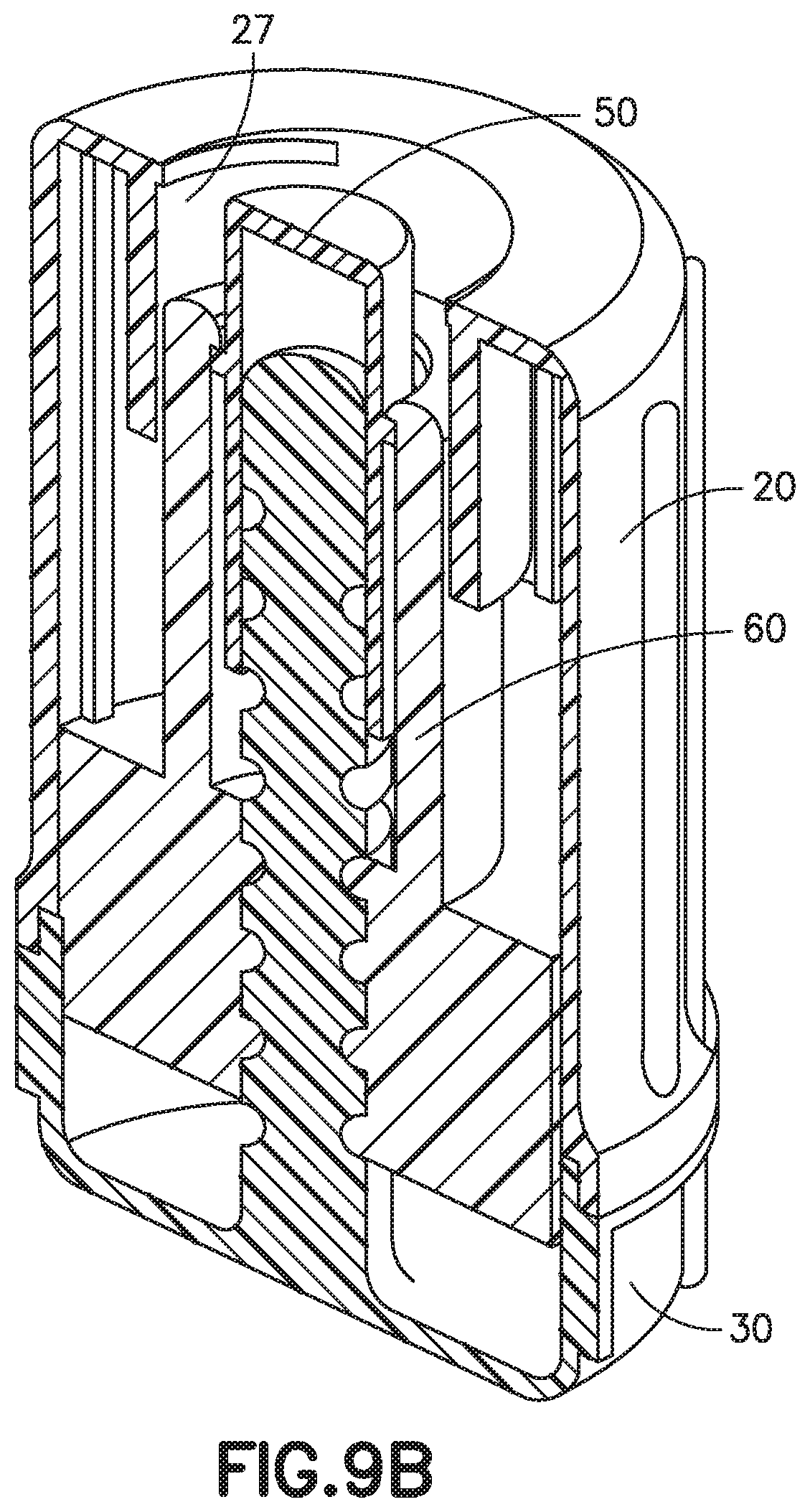 Patent US12097350 Figure 11 – Rotary activated universal connector cap
