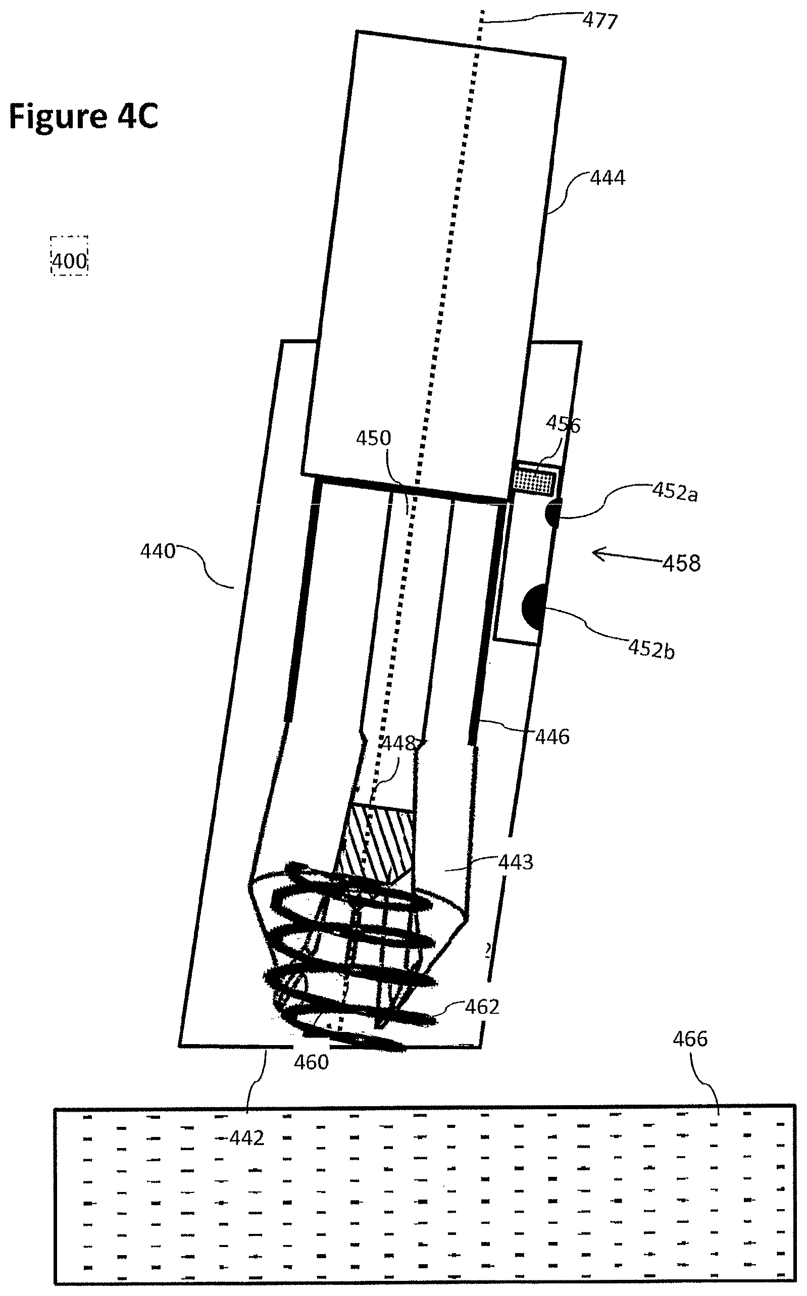 Patent US12097357 Figure 6 – Stabilized pen injector
