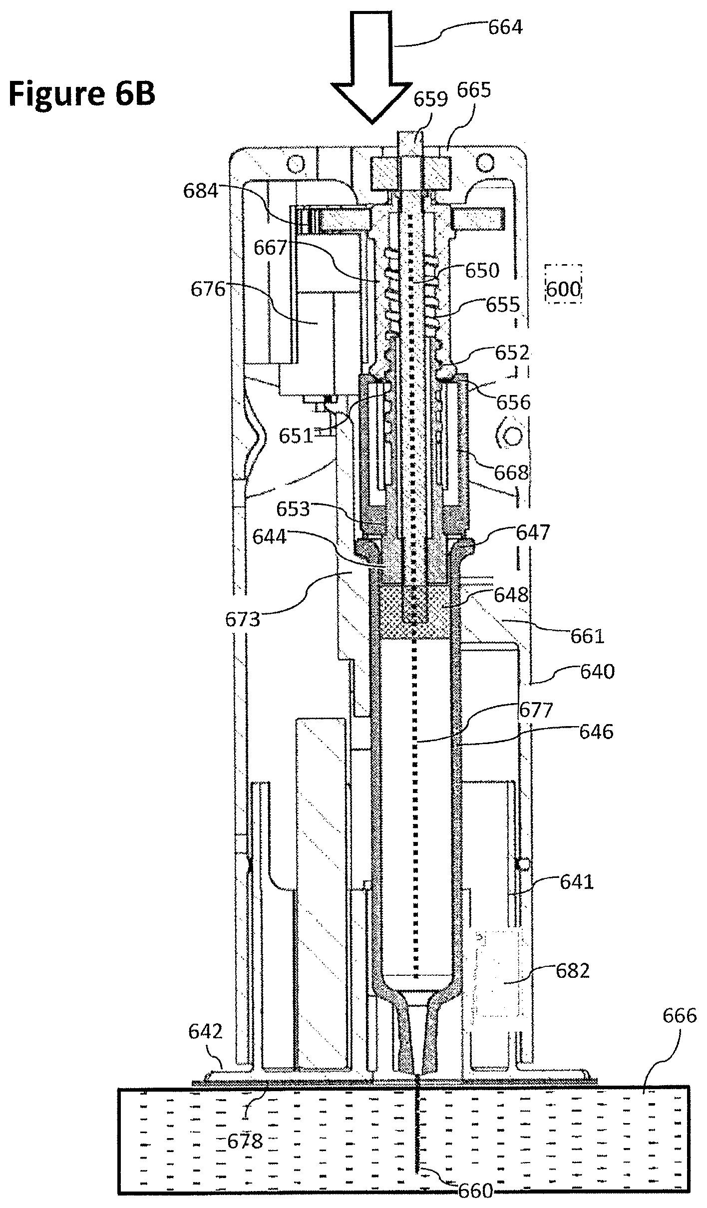 Patent US12097357 Figure 9 – Stabilized pen injector