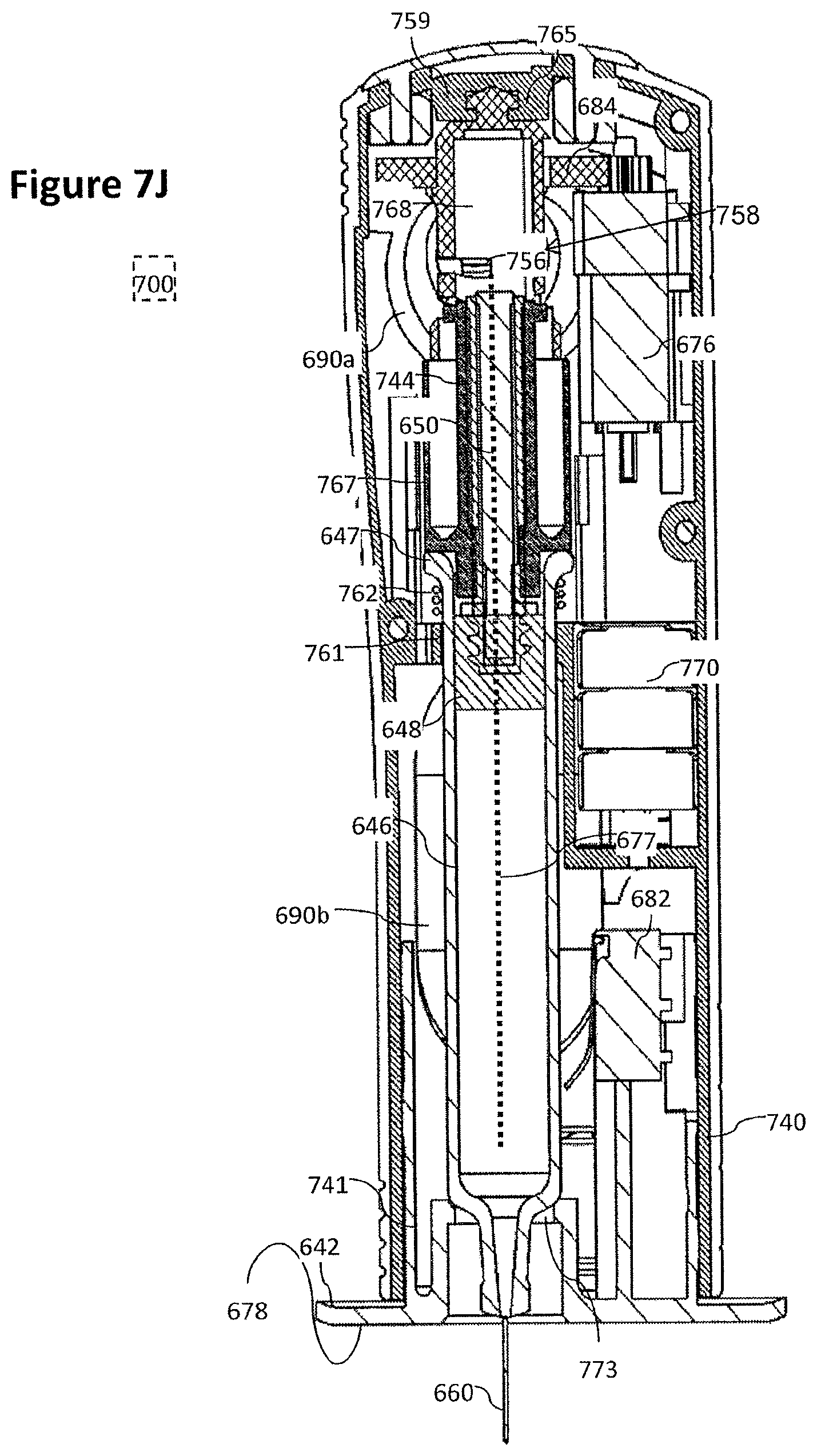 Patent US12097357 Figure 18 – Stabilized pen injector
