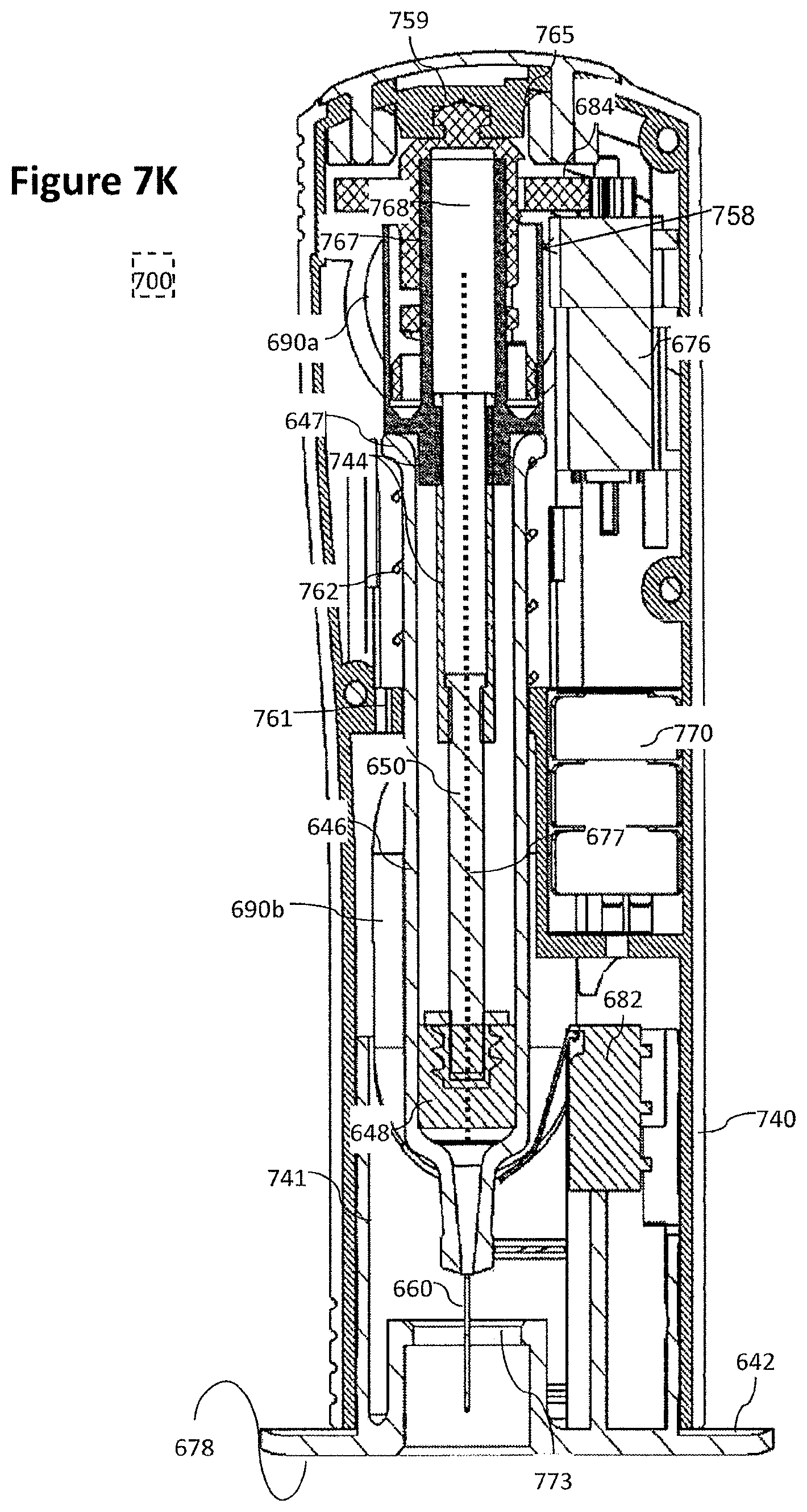 Patent US12097357 Figure 19 – Stabilized pen injector