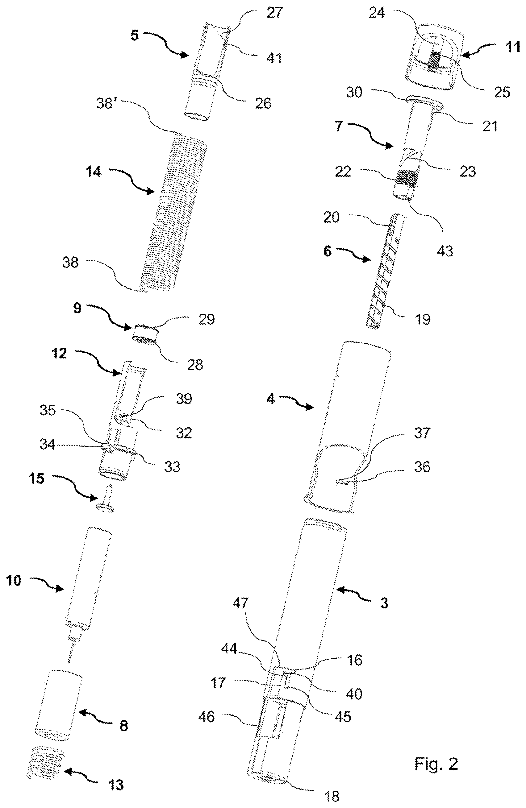 Patent US12097358 Figure 2 – Auto injector with improved functionality