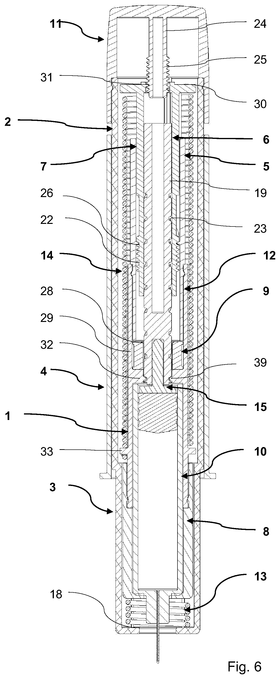 Patent US12097358 Figure 5 – Auto injector with improved functionality