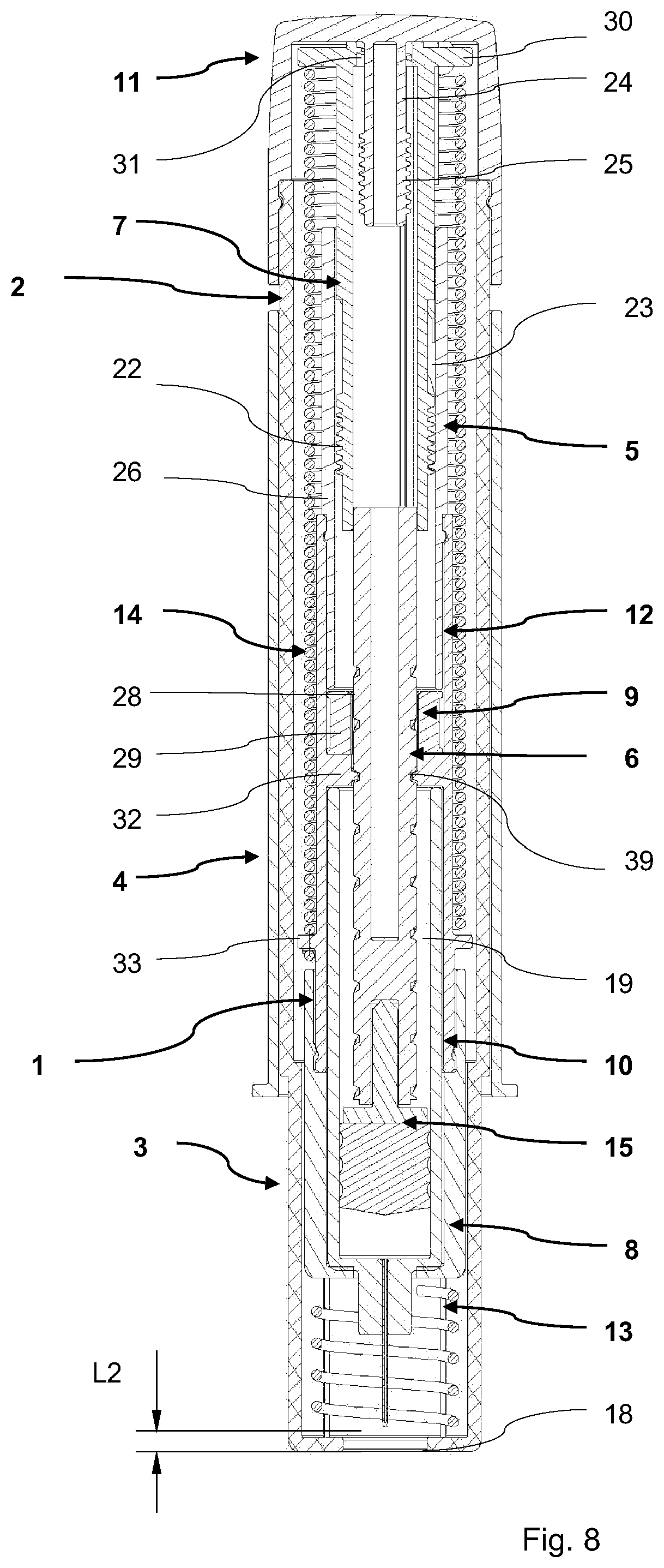 Patent US12097358 Figure 7 – Auto injector with improved functionality