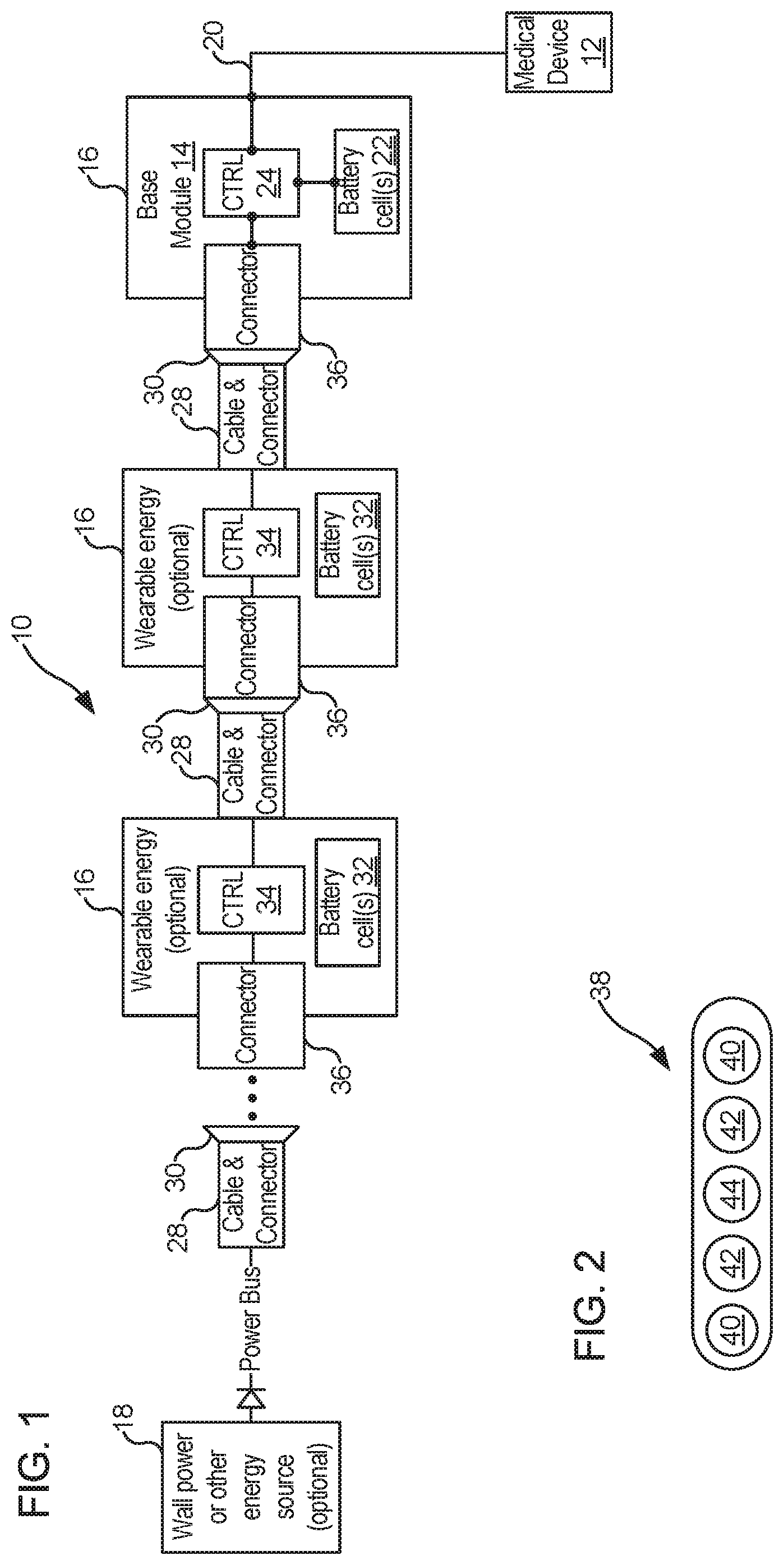 Patent US12097363 Figure 1 – Connectors and cables for use with ventricle assist systems