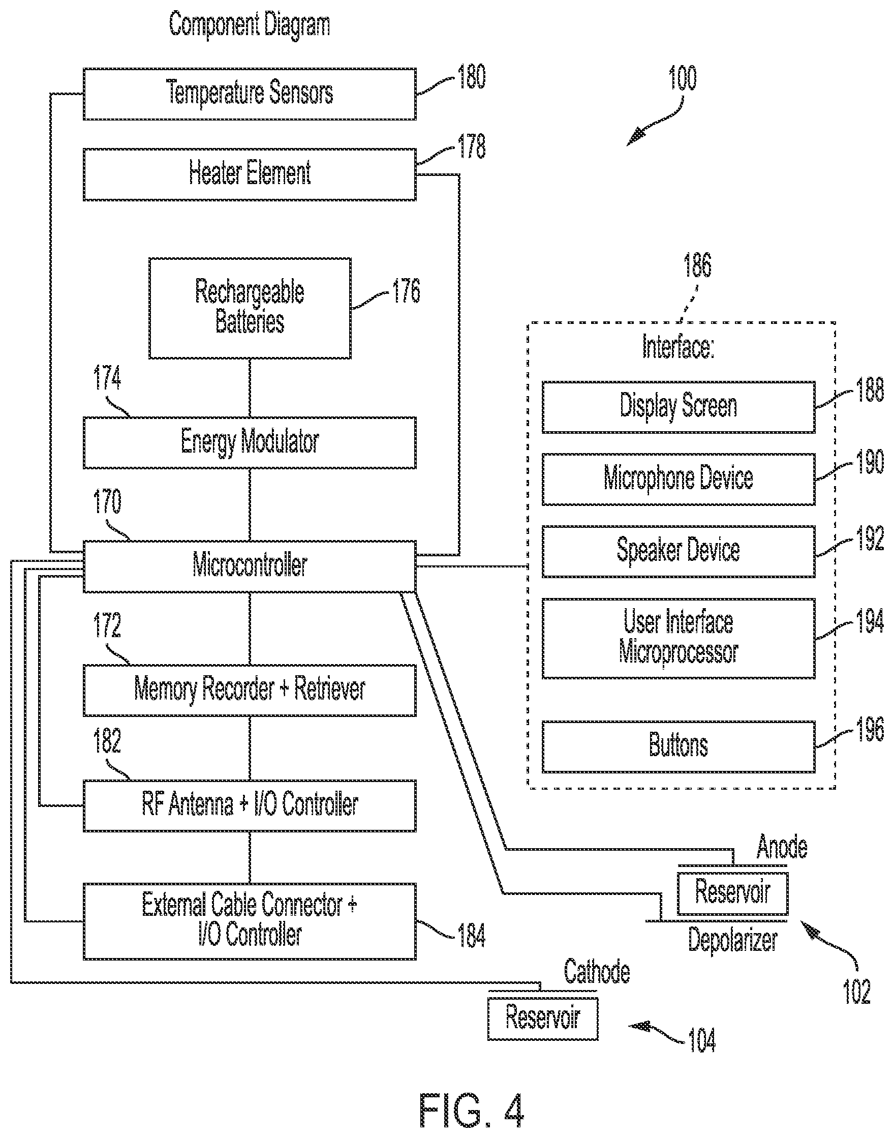 Patent US12097367 Figure 5 – Wireless iontophoresis patch and controller